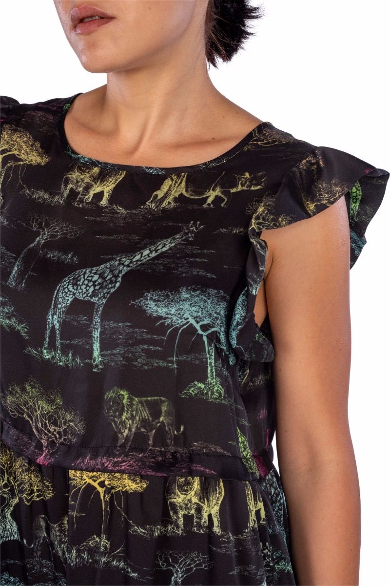 5PROGRESS Black Savana Dress