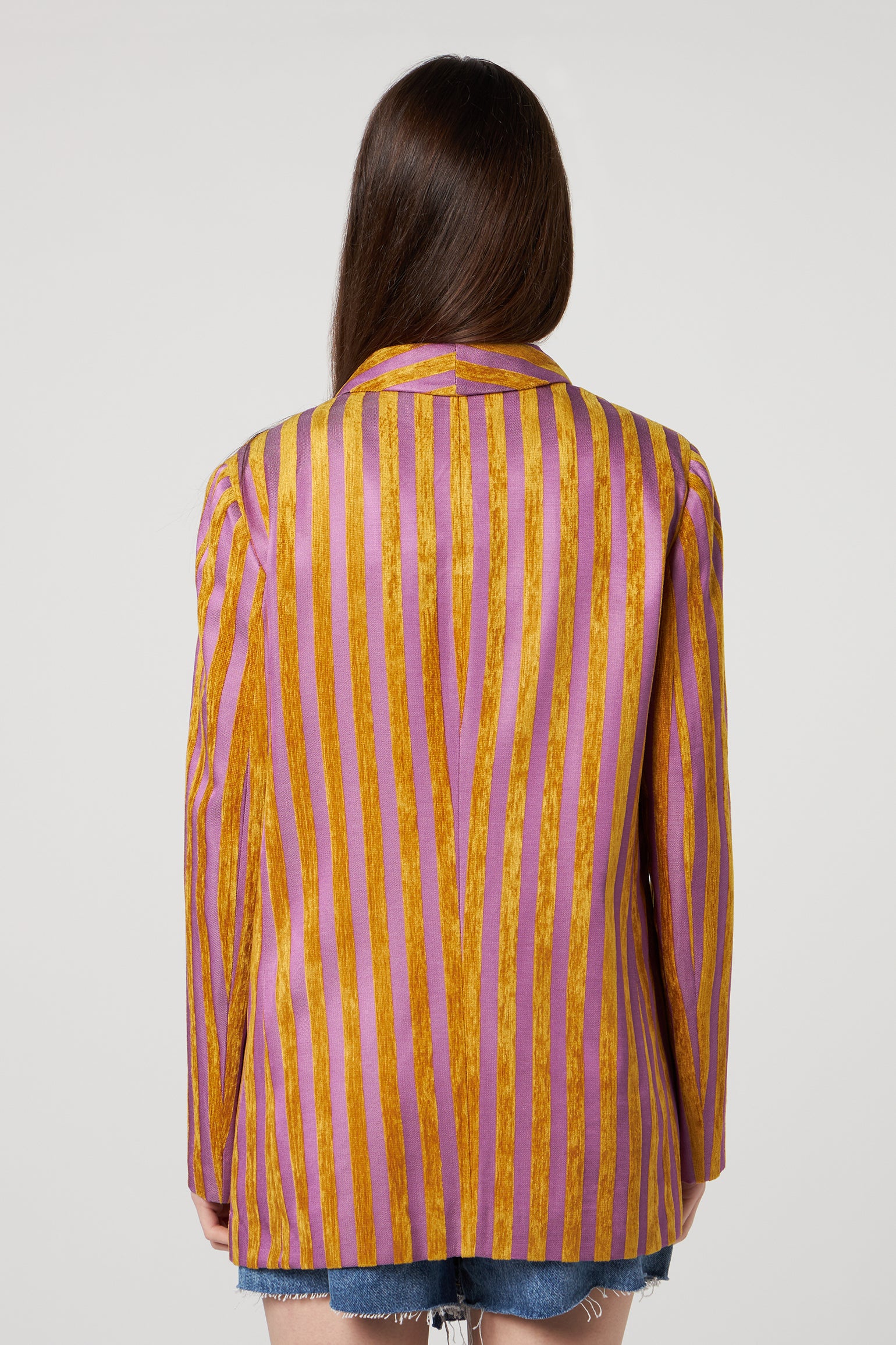 PATRZIA PEPE Giacca Monopetto Color Stripes