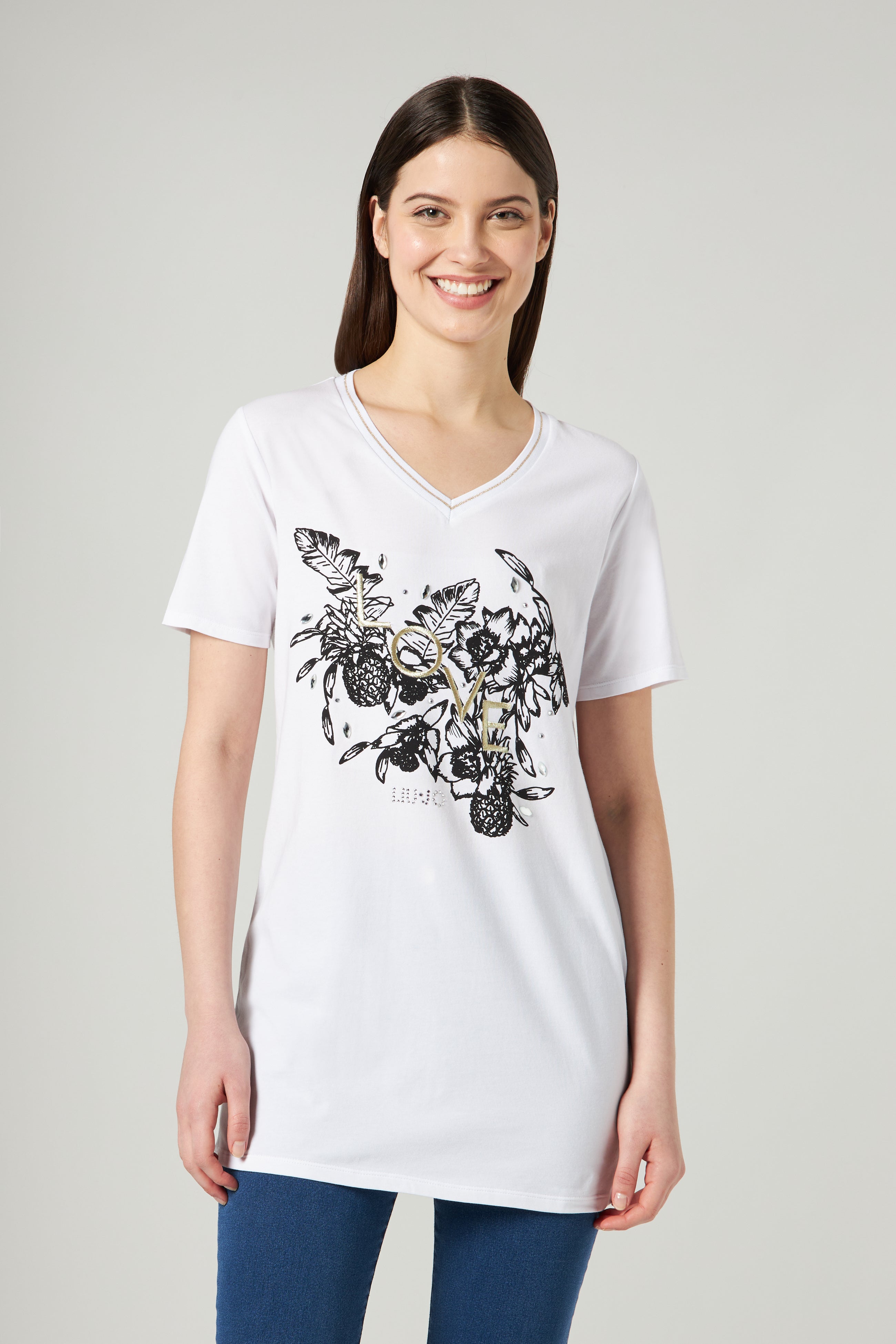 LIU JO Maxi T-shirt with Print