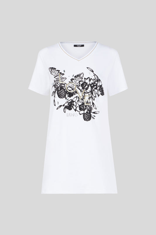LIU JO Maxi T-shirt with Print