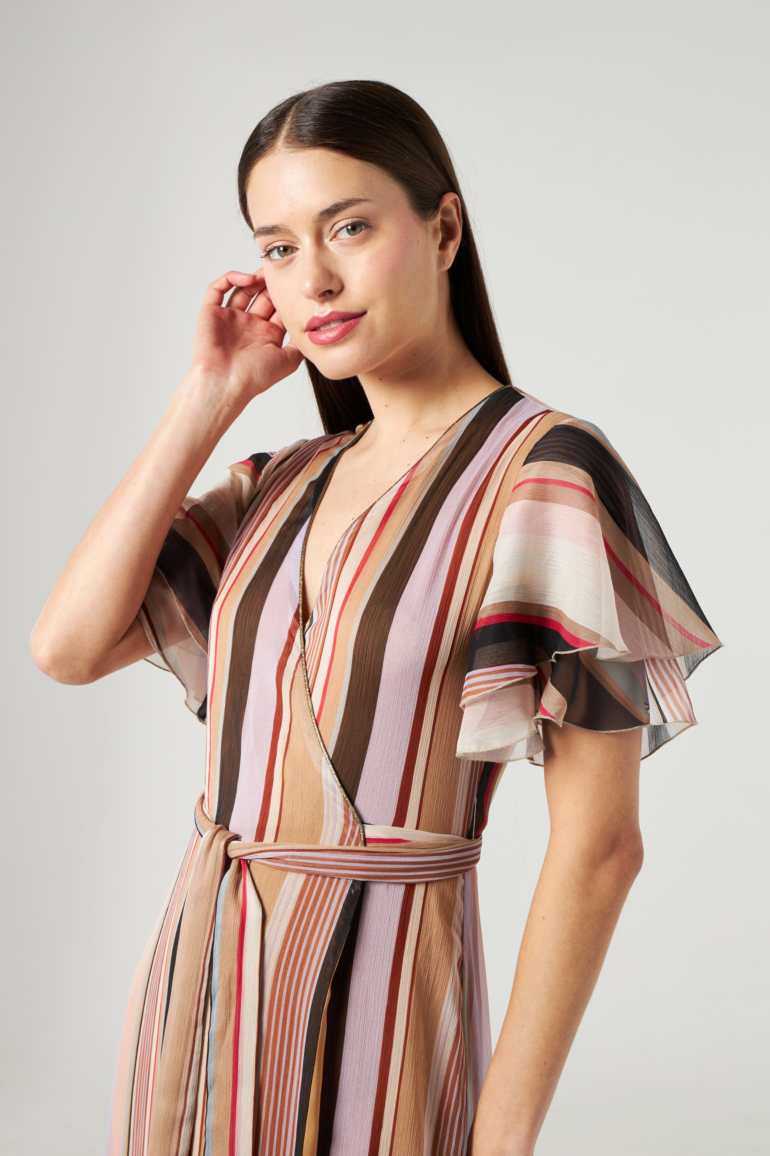 LIU JO Long Striped Dress