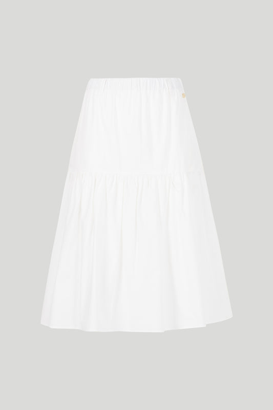 LIU JO White Midi Skirt