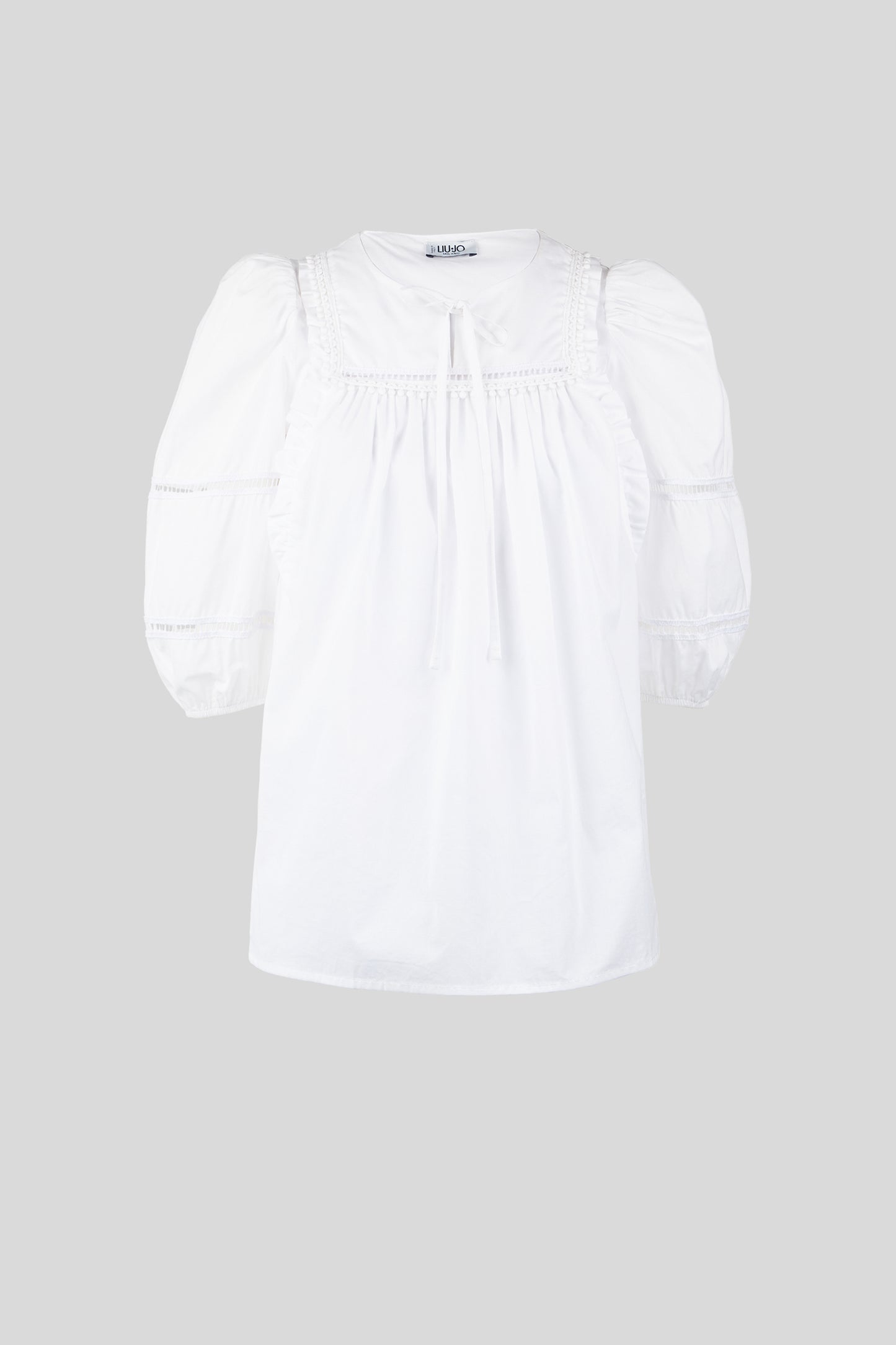 LIU JO Blusa con Maniche a Sbuffo