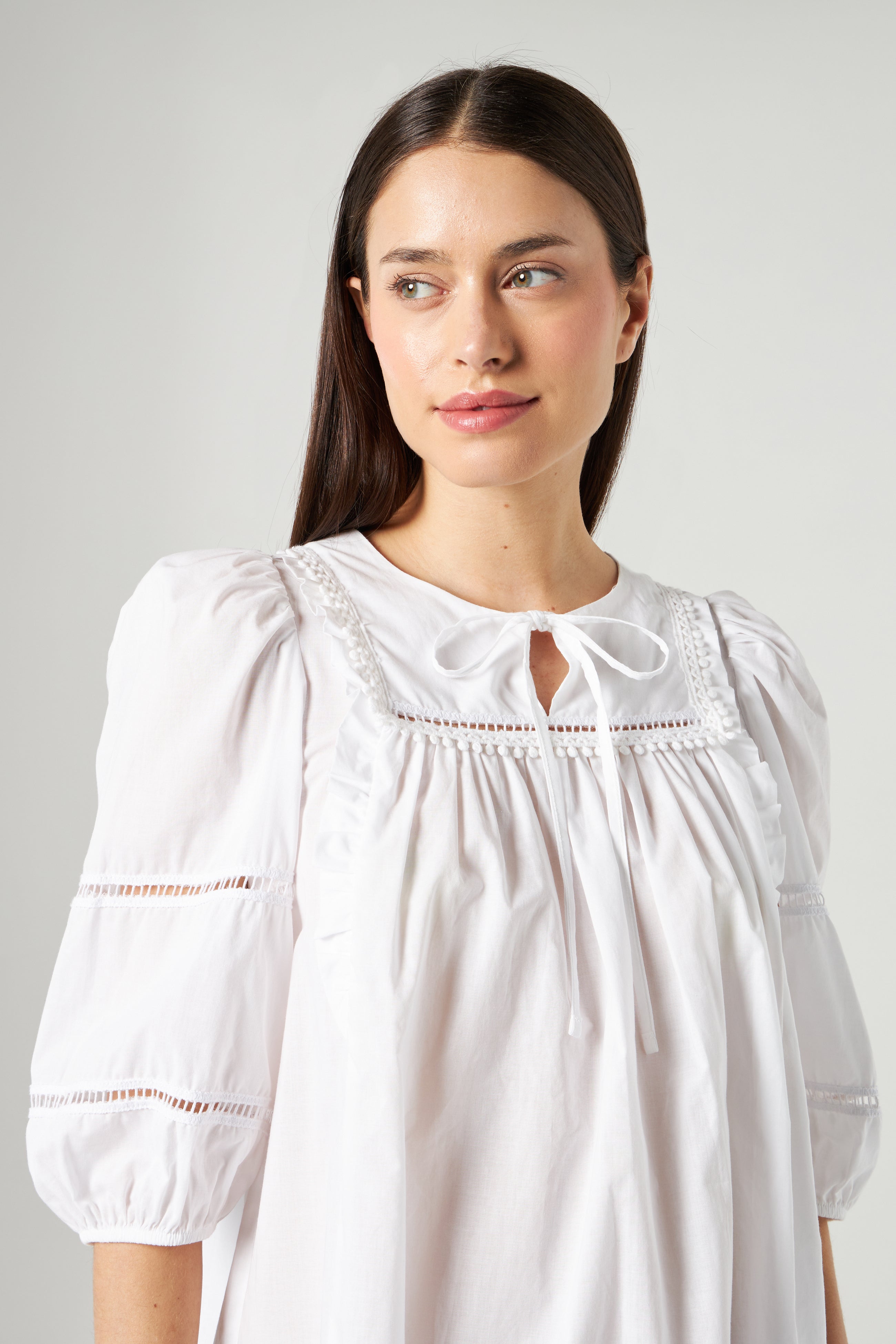 LIU JO Blusa con Maniche a Sbuffo
