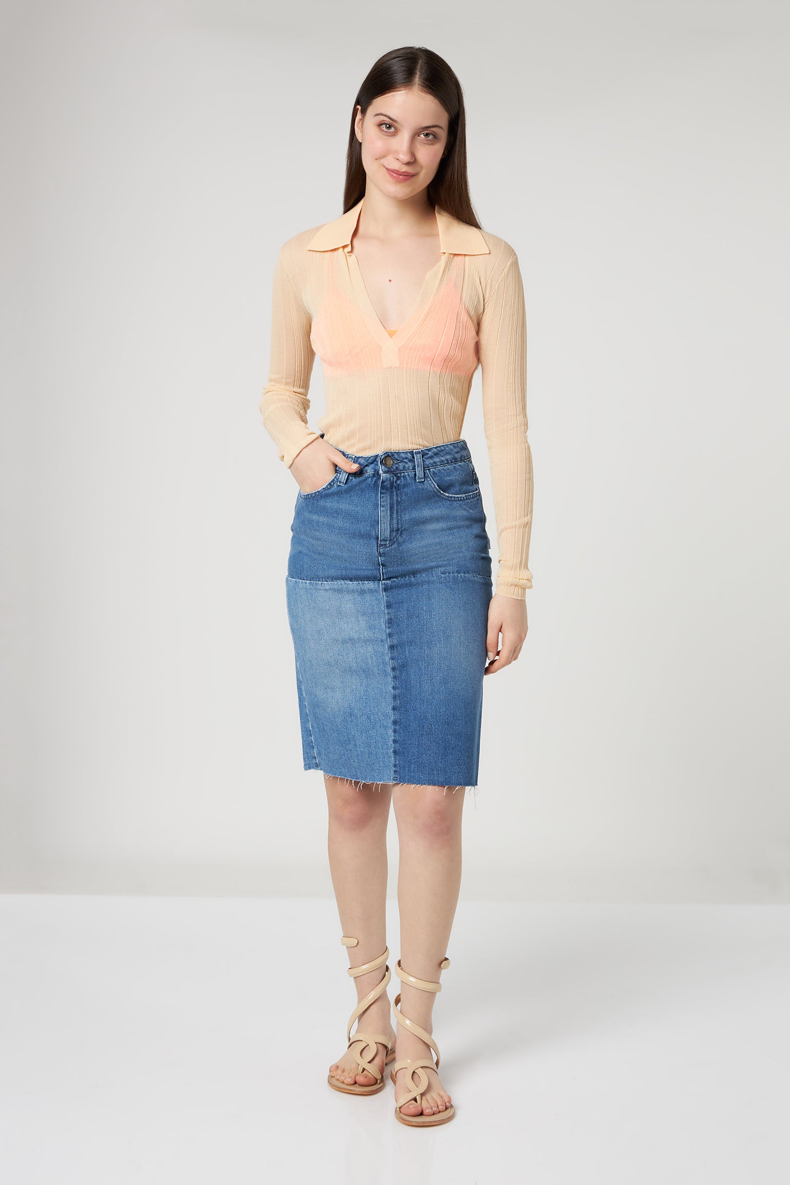 JIJIL Denim Skirt