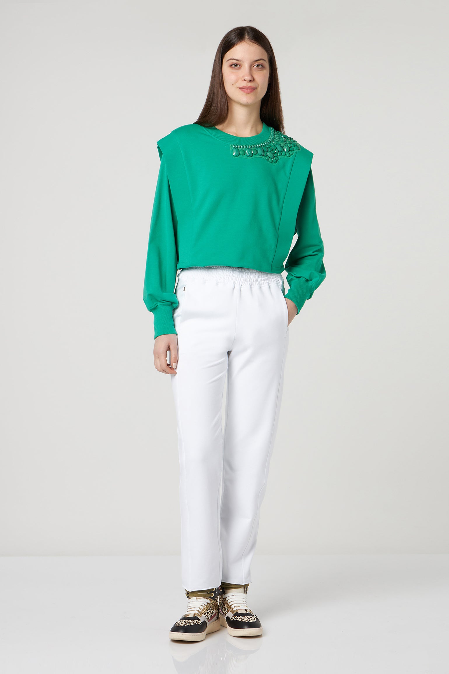 JIJIL White Suit Pants