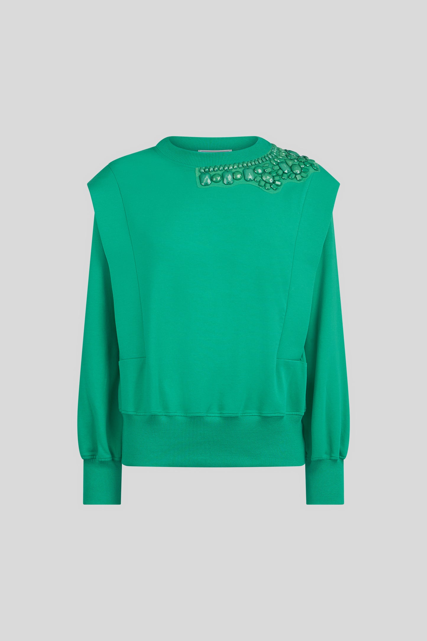 JIJIL Felpa in Cotone Verde