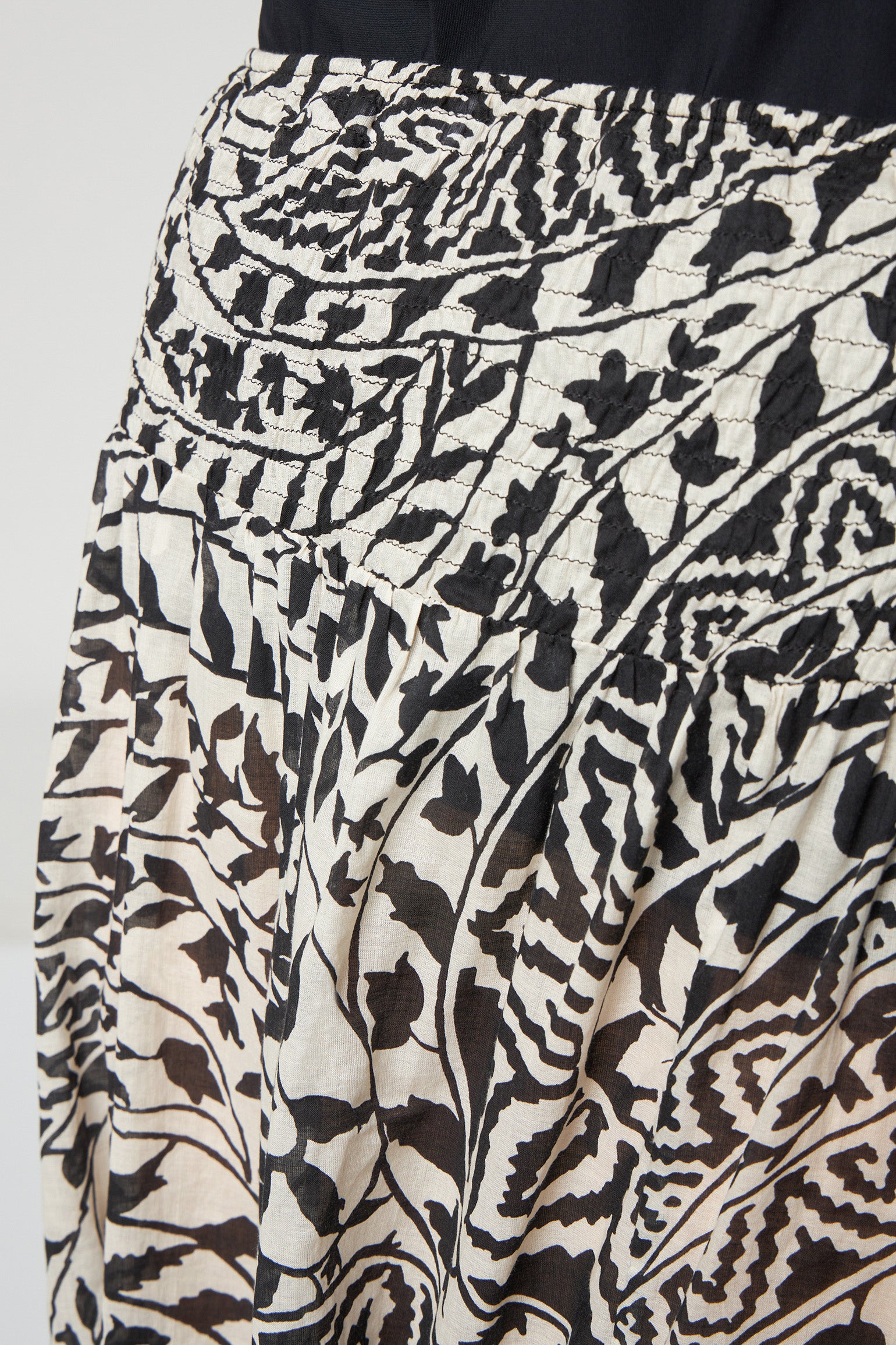 JIJIL Pantalone in Cotone Stampa Edera