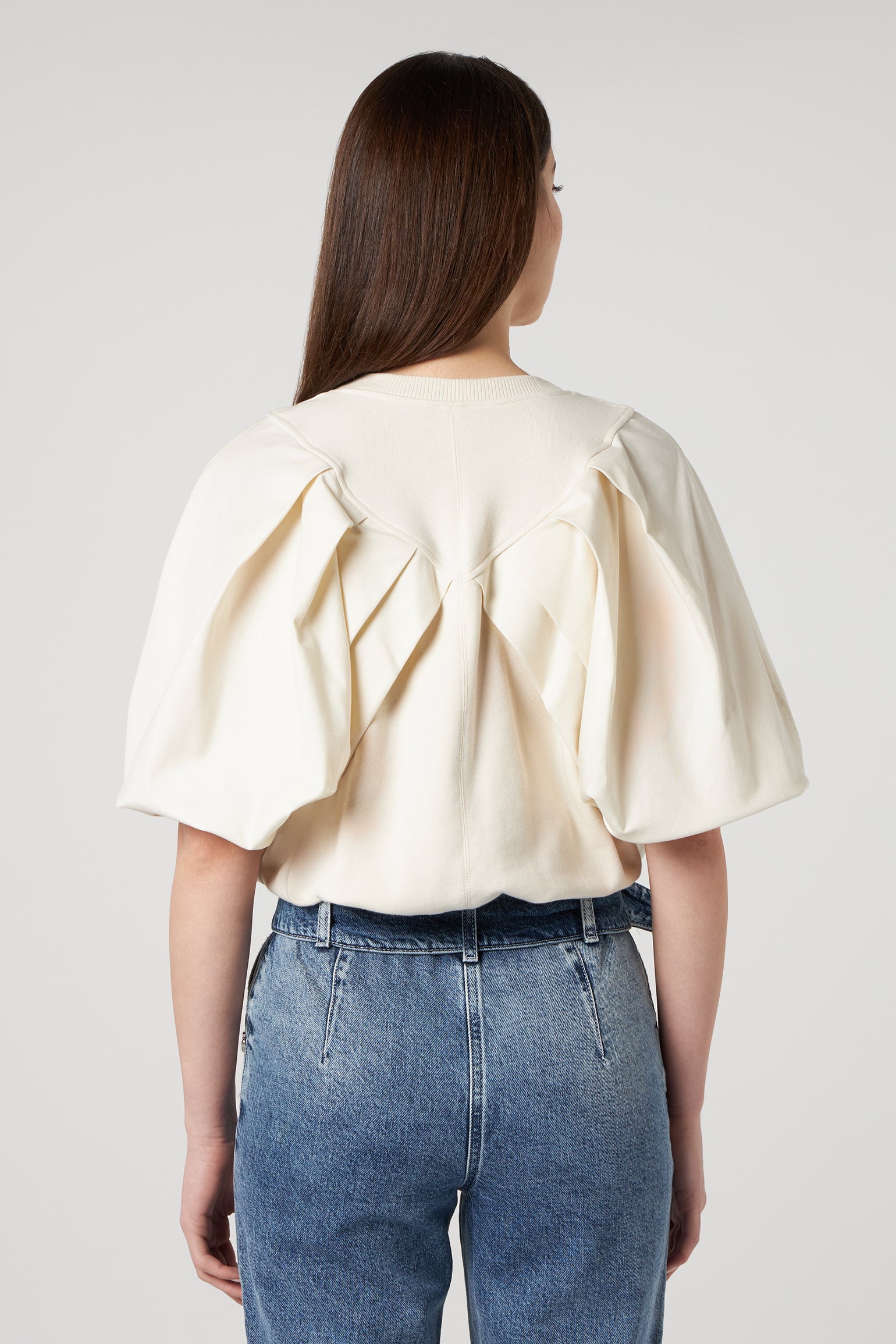JIJIL Ivory Cotton Sweatshirt