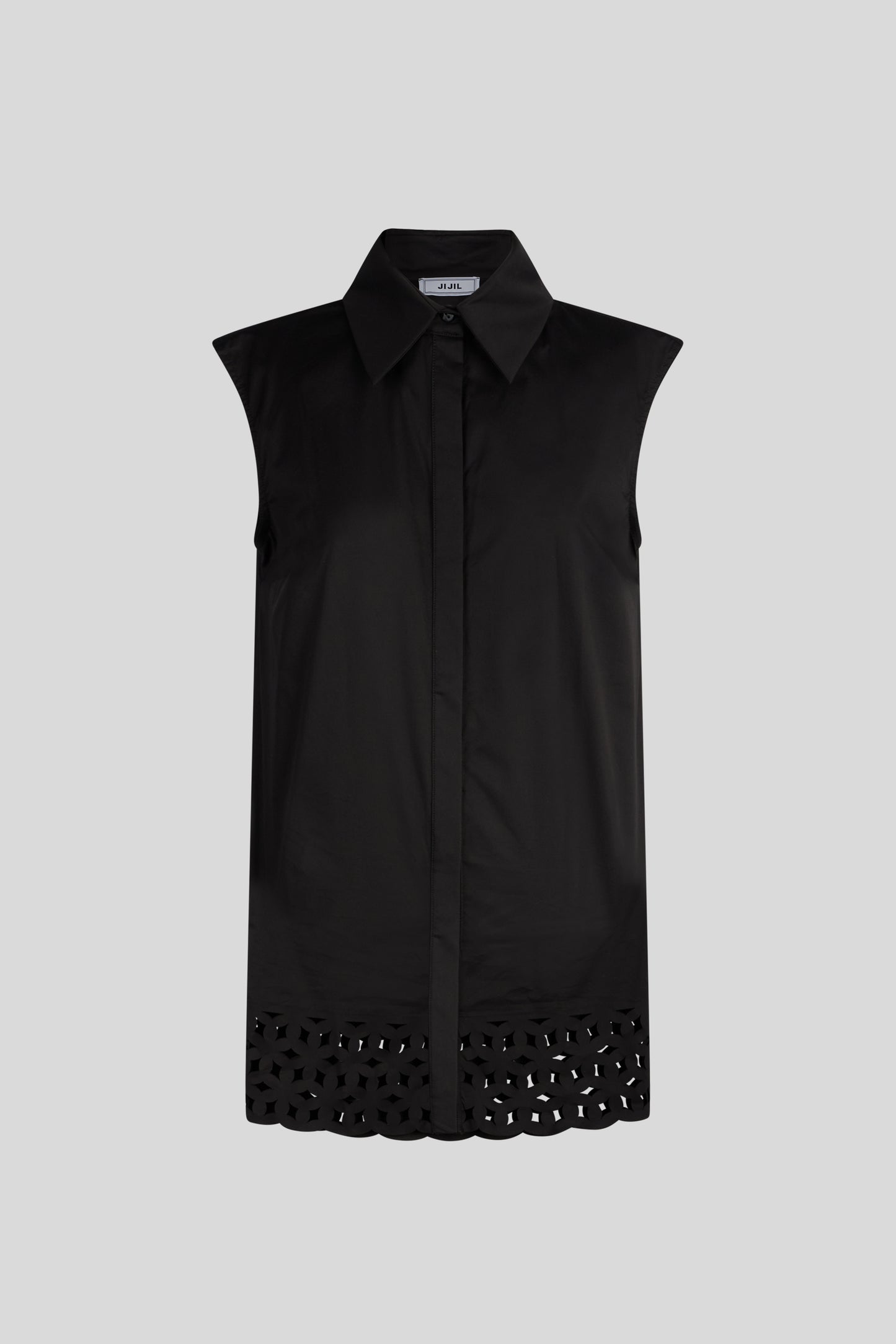 JIJIL Camicia Smanicata Nera