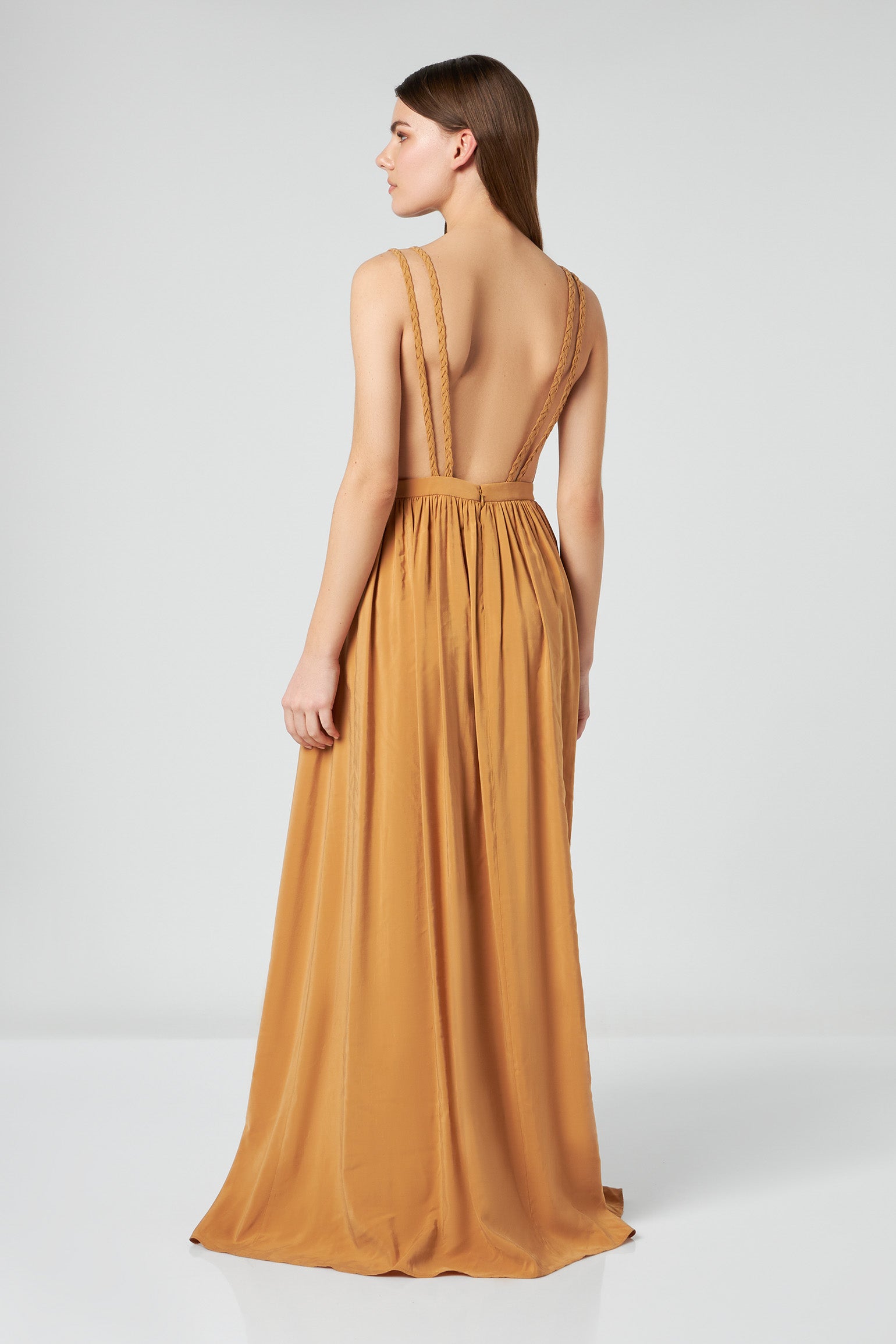 JIJIL Long Ocher Dress