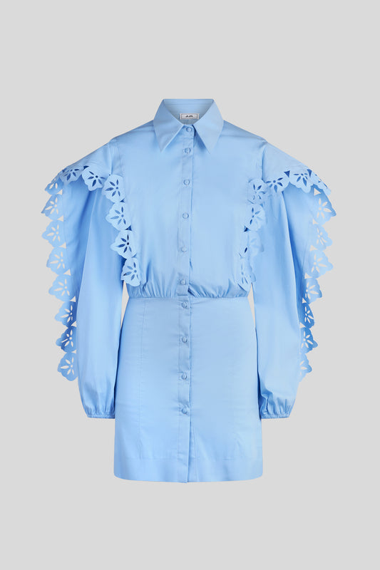 JIJIL Light Blue Shirt Dress