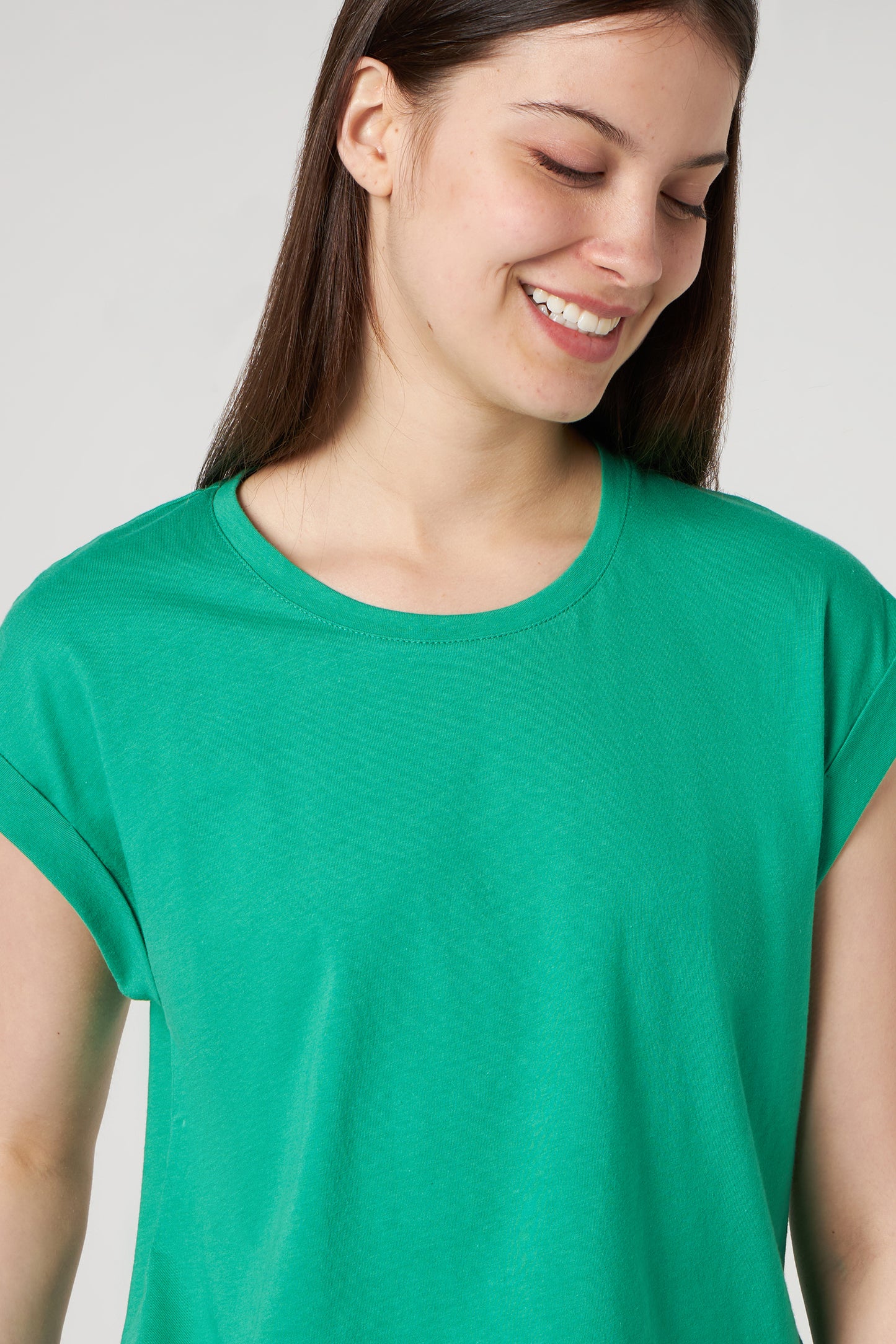 JIJIL Green Cotton T-shirt