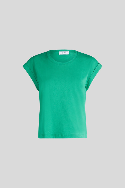 JIJIL Green Cotton T-shirt