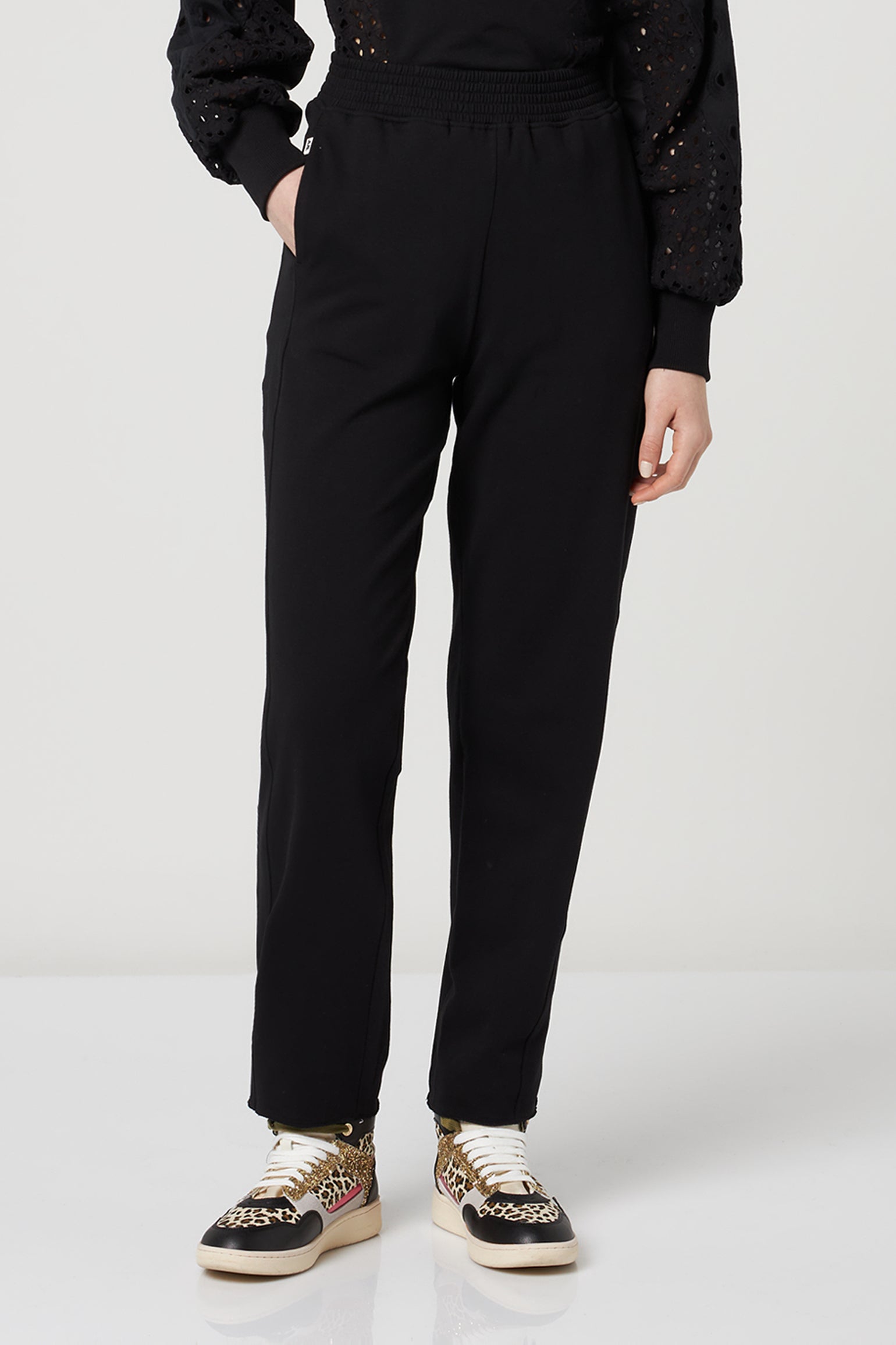 JIJIL Black Tracksuit Pants