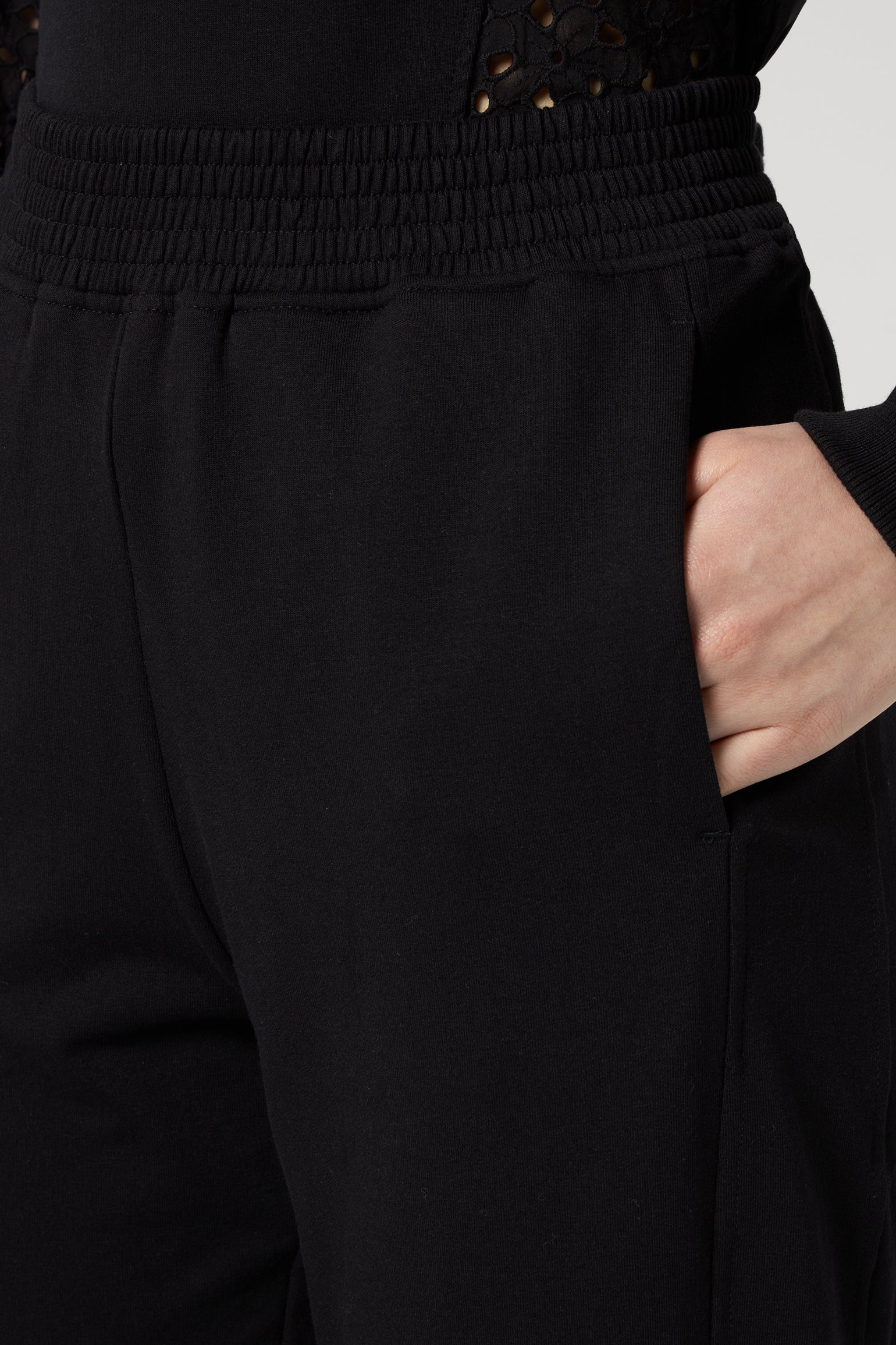 JIJIL Black Tracksuit Pants