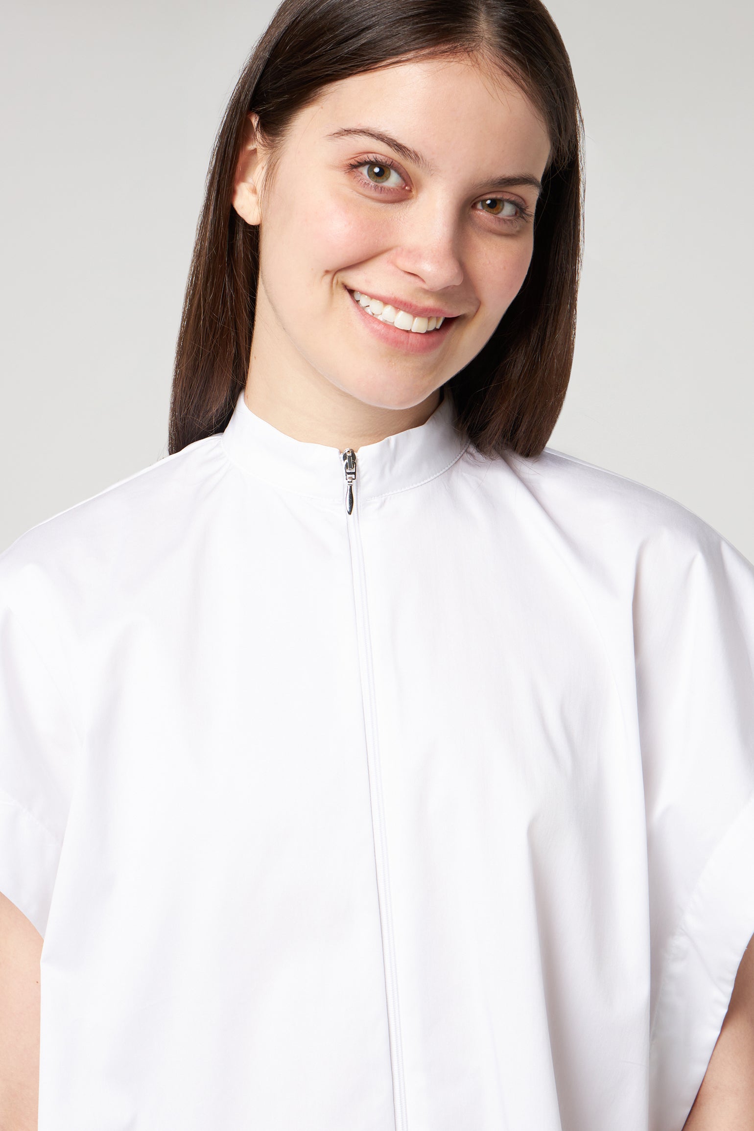 JIJIL Camicia a Maniche Corte Bianca