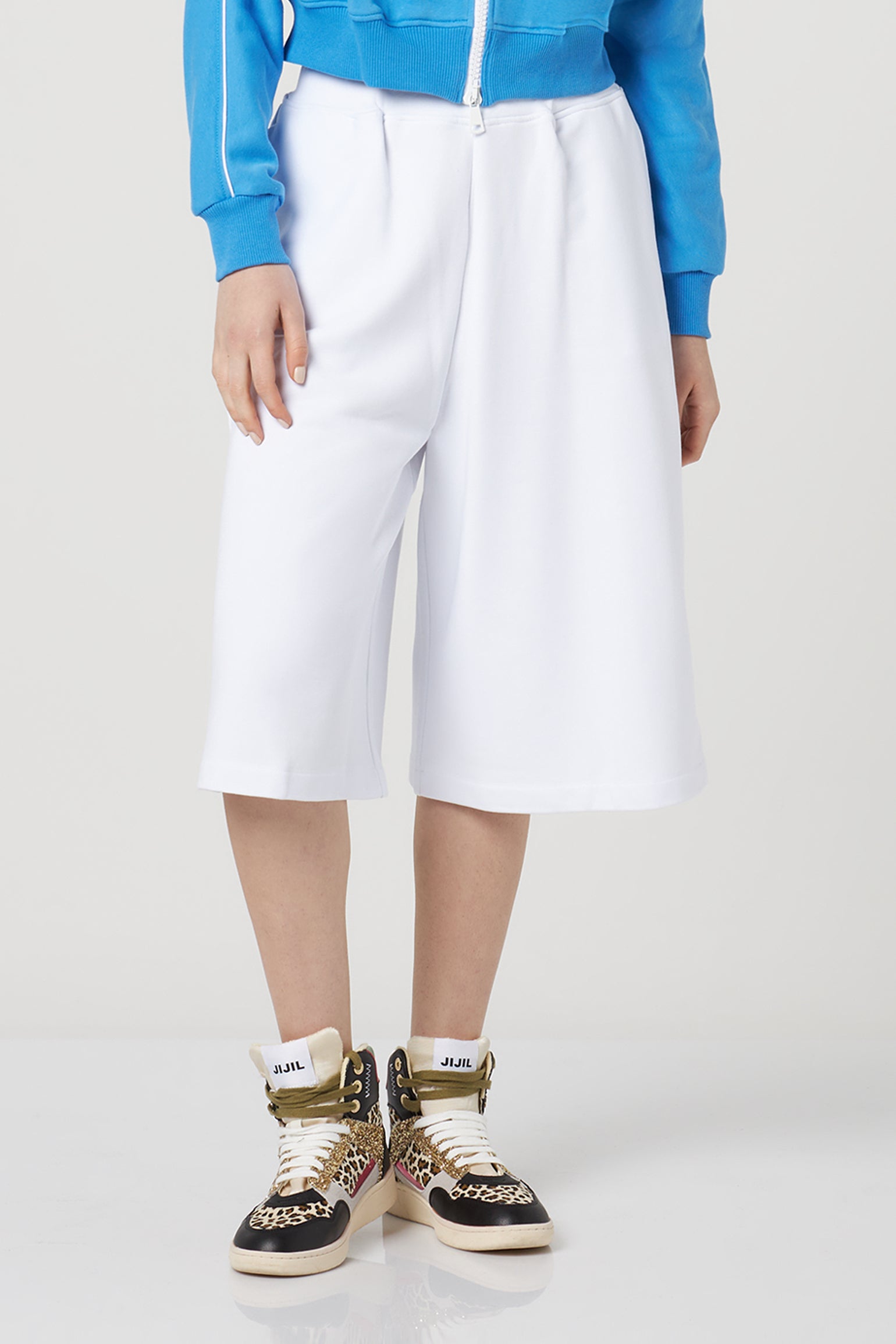 JIJIL Shorts Sportivi Bianchi