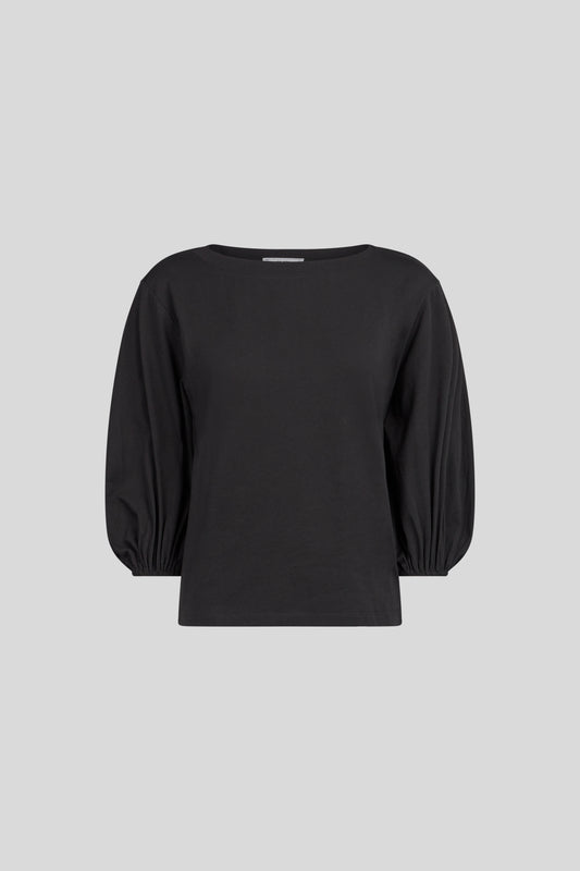 JIJIL T-shirt con Maniche a Sbuffo Nera
