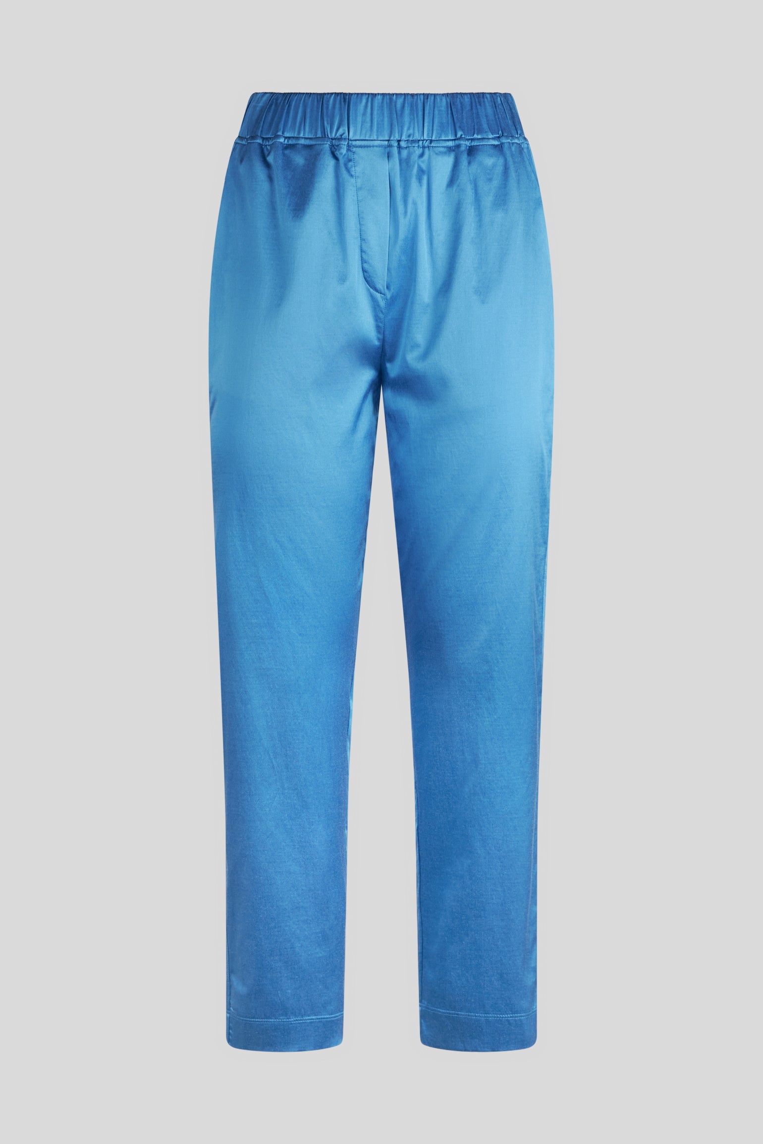 JIJIL Pantalone Satinato Blu Cobalto