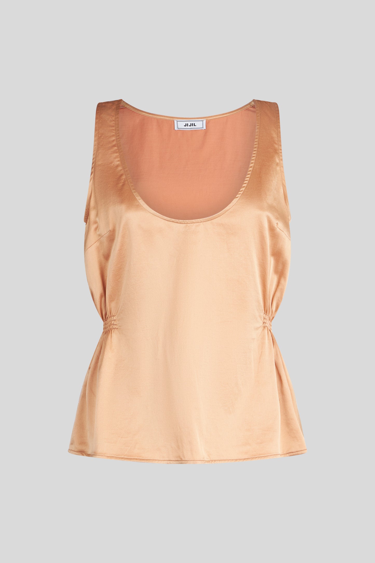 JIJIL Canotta in Misto Seta Terracotta