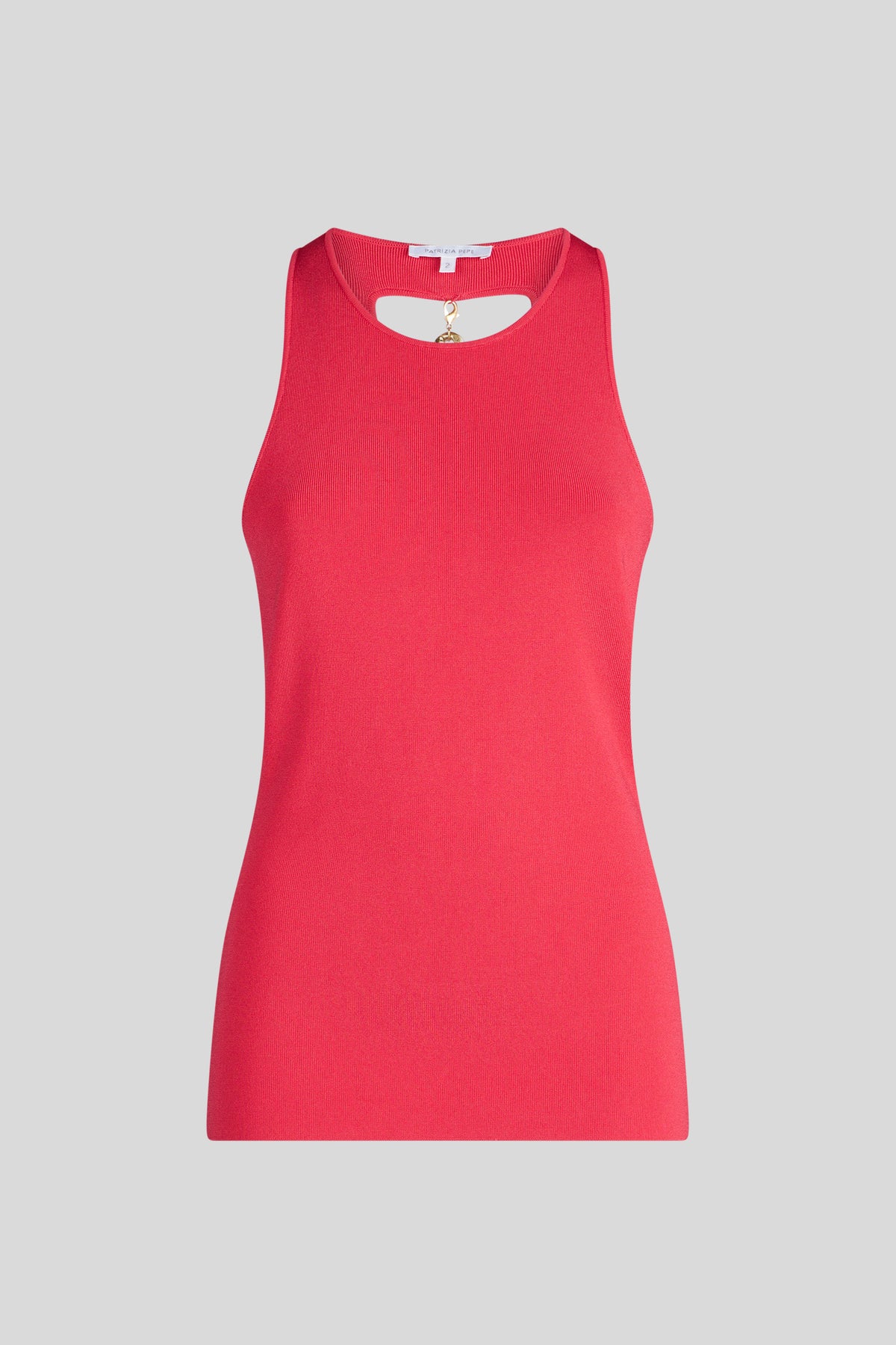 Haut Sans Manches Patrizia Pepe Taille S (42) - Viscose/Rayon - Bleu - Occasion Très Bon État