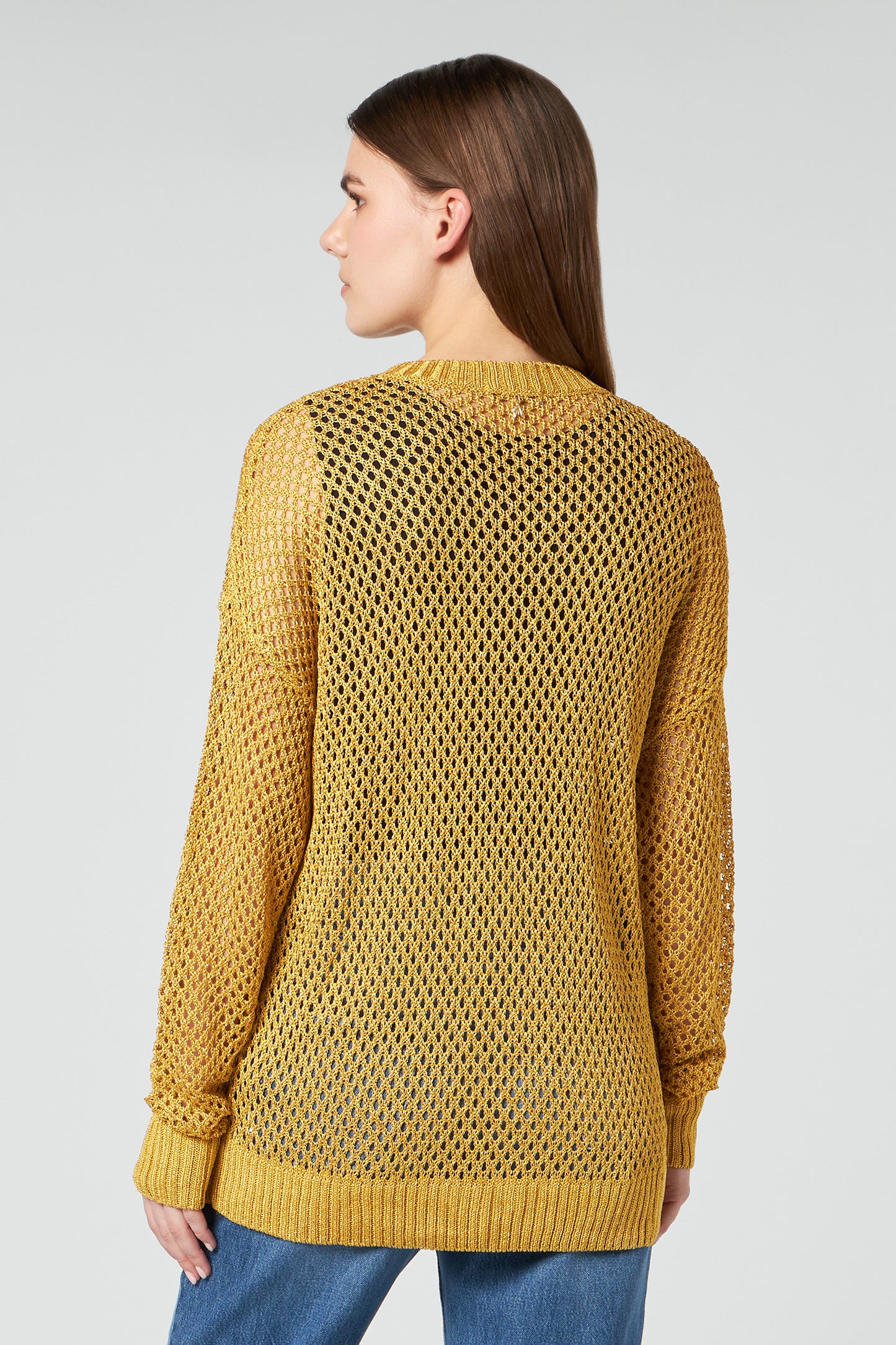 PATRIZIA PEPE Maglia Effetto Rete Gold