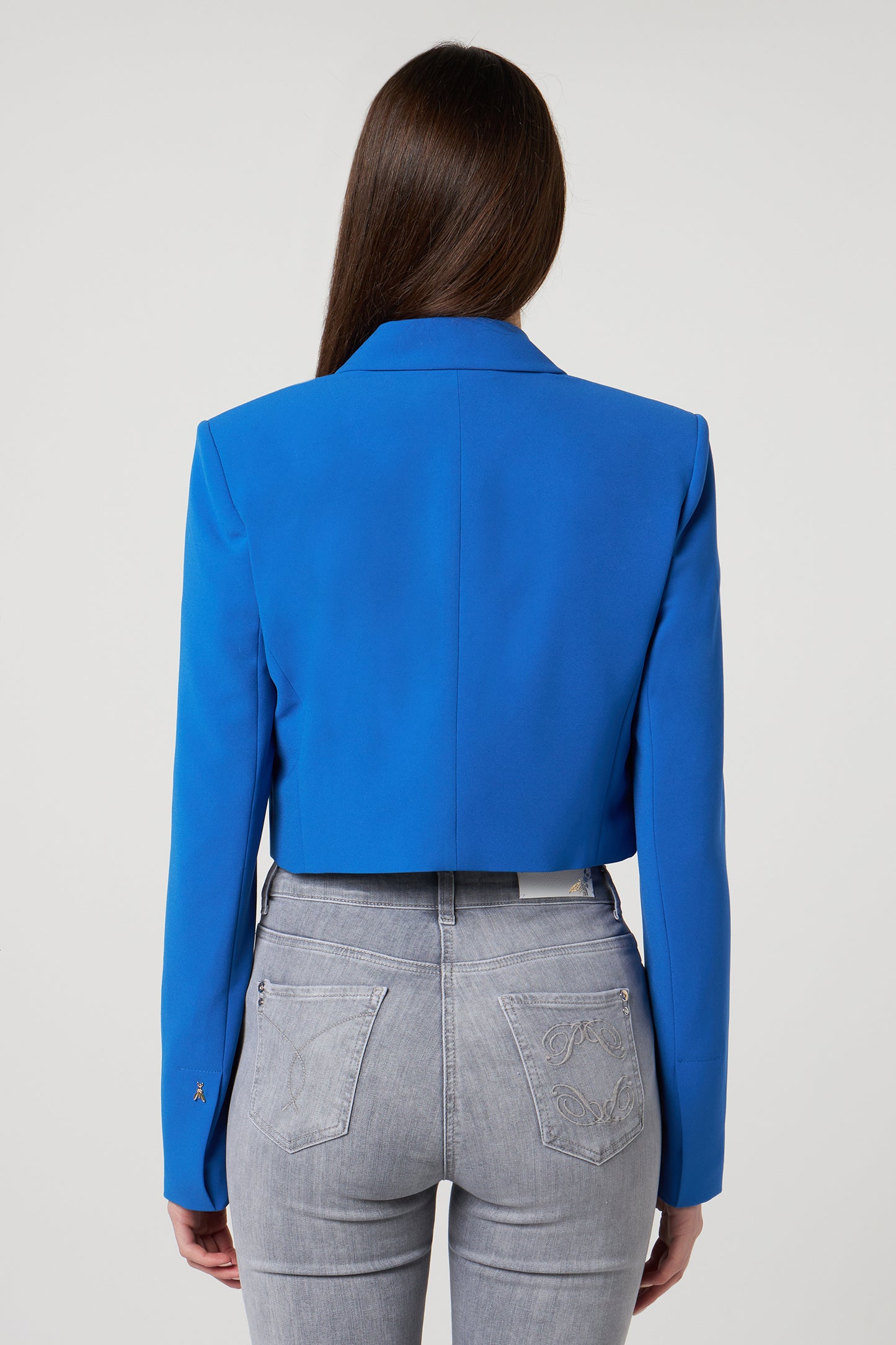 PATRIZIA PEPE Giacca Cropped Bluette