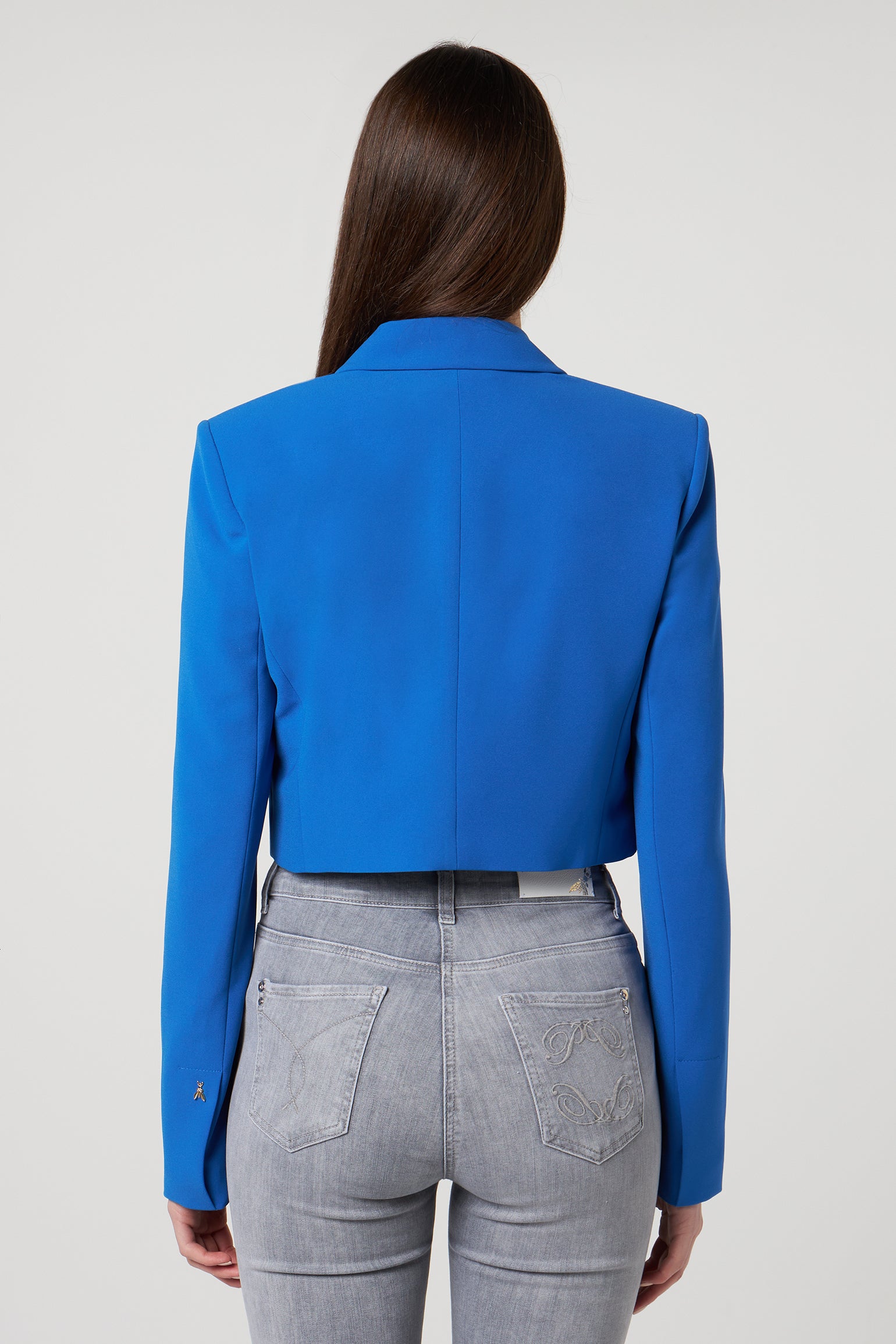 PATRIZIA PEPE Giacca Cropped Bluette