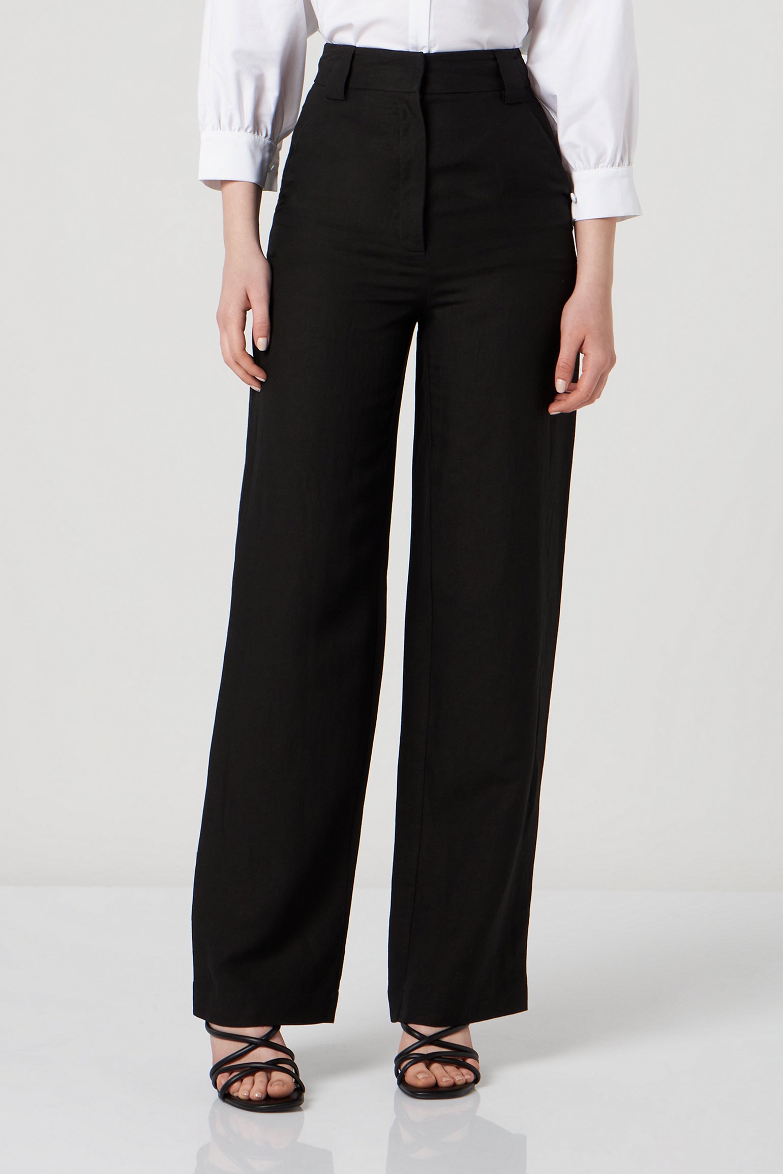 PATRIZIA PEPE Black Palazzo Pants