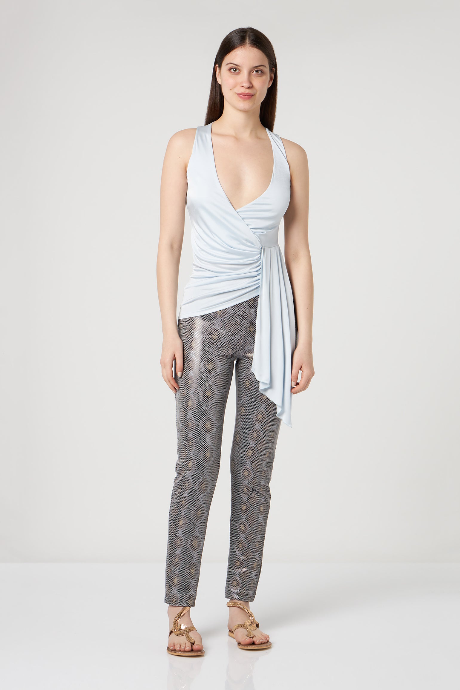 PATRIZIA PEPE Trousers with Python Print