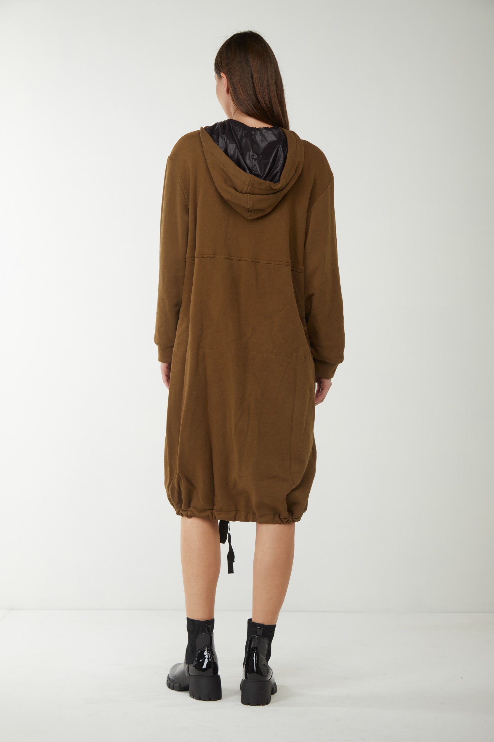 TWINSET Maxi Military Green Sweatshirt