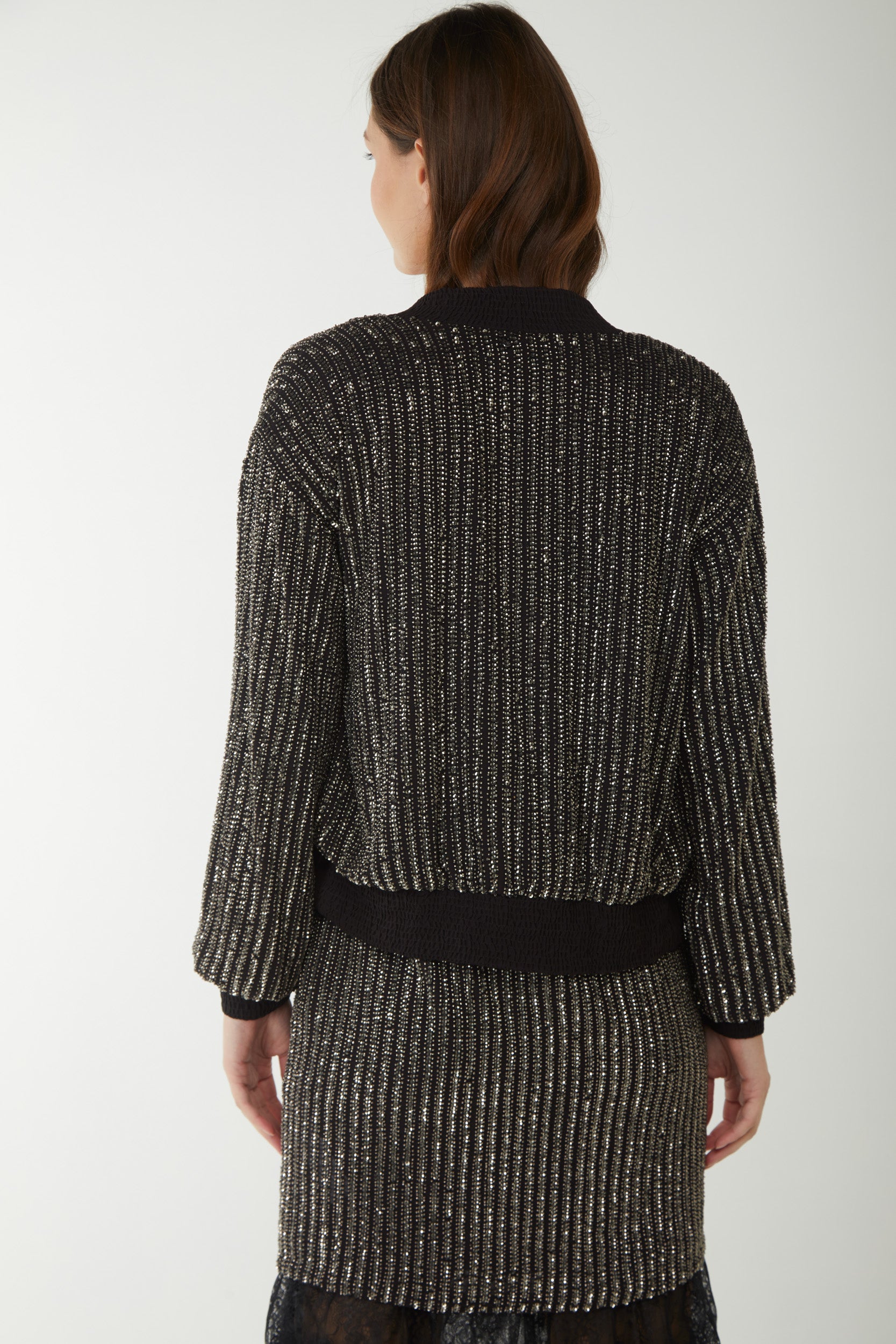 TWINSET Bomber with Sequin Embroidery