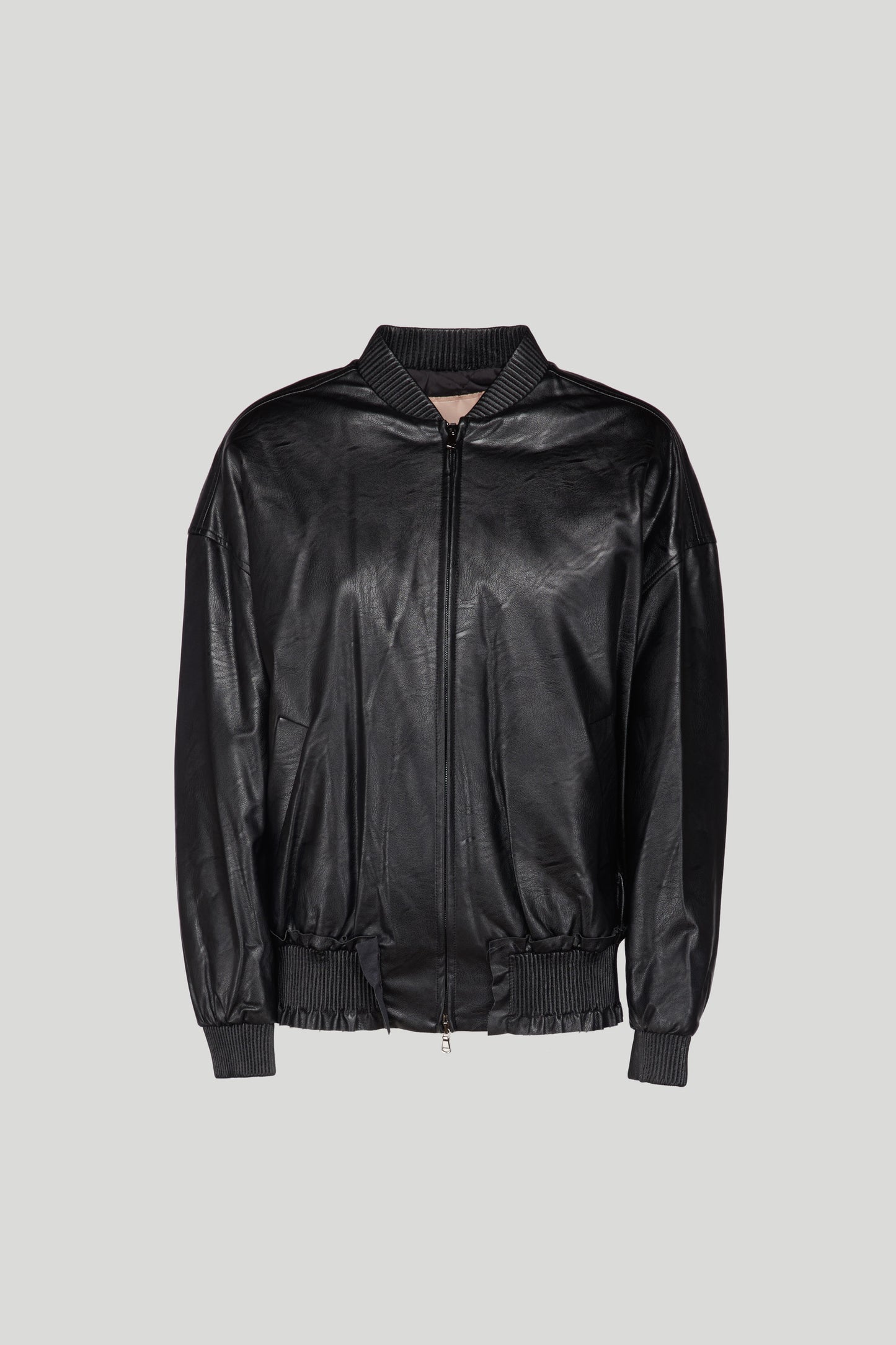 TWINSET Giubbino in Ecopelle Nero