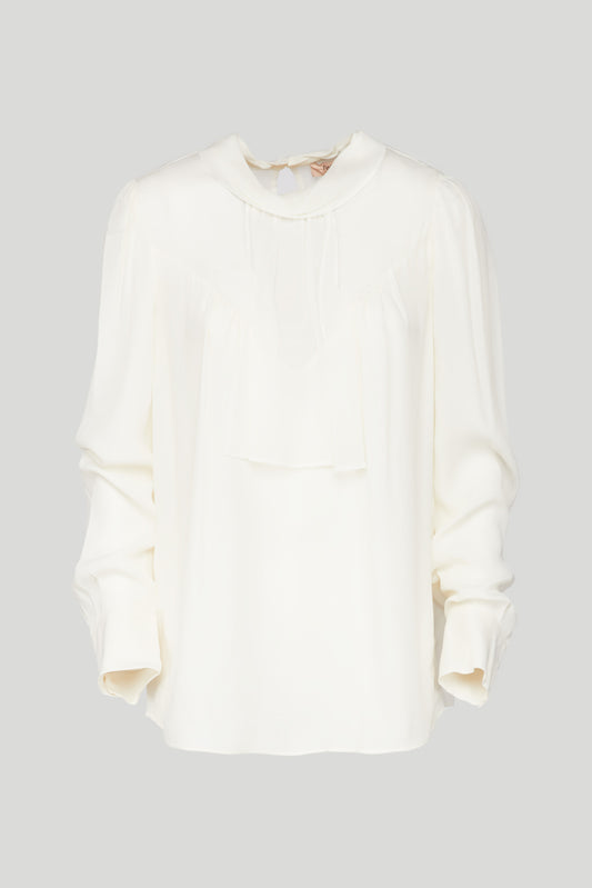 TWINSET Blusa in Cr?pe de Chine e Georgette