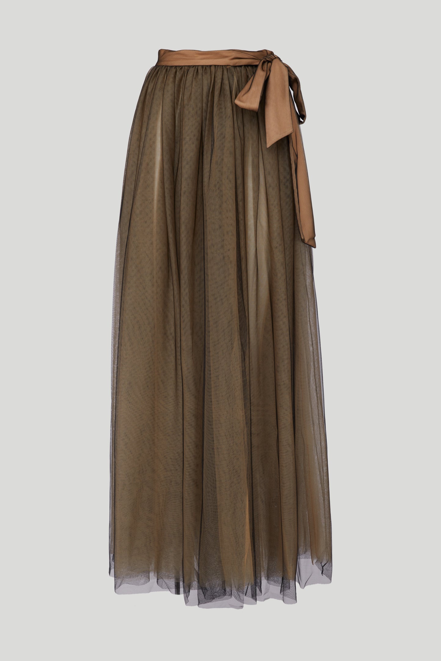 TWINSET Gonna Lunga in Tulle con Fiocco in Vita