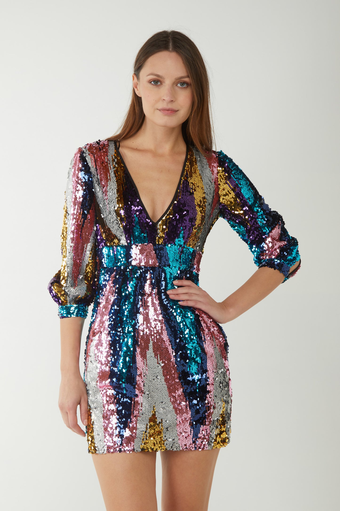 TWINSET Abito in Full Paillettes Multicolor