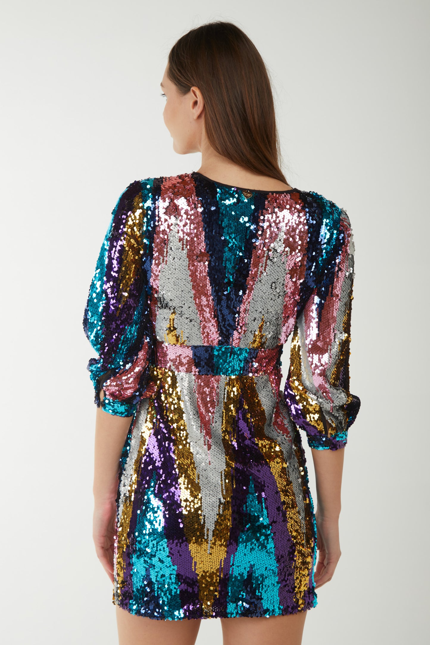 TWINSET Abito in Full Paillettes Multicolor