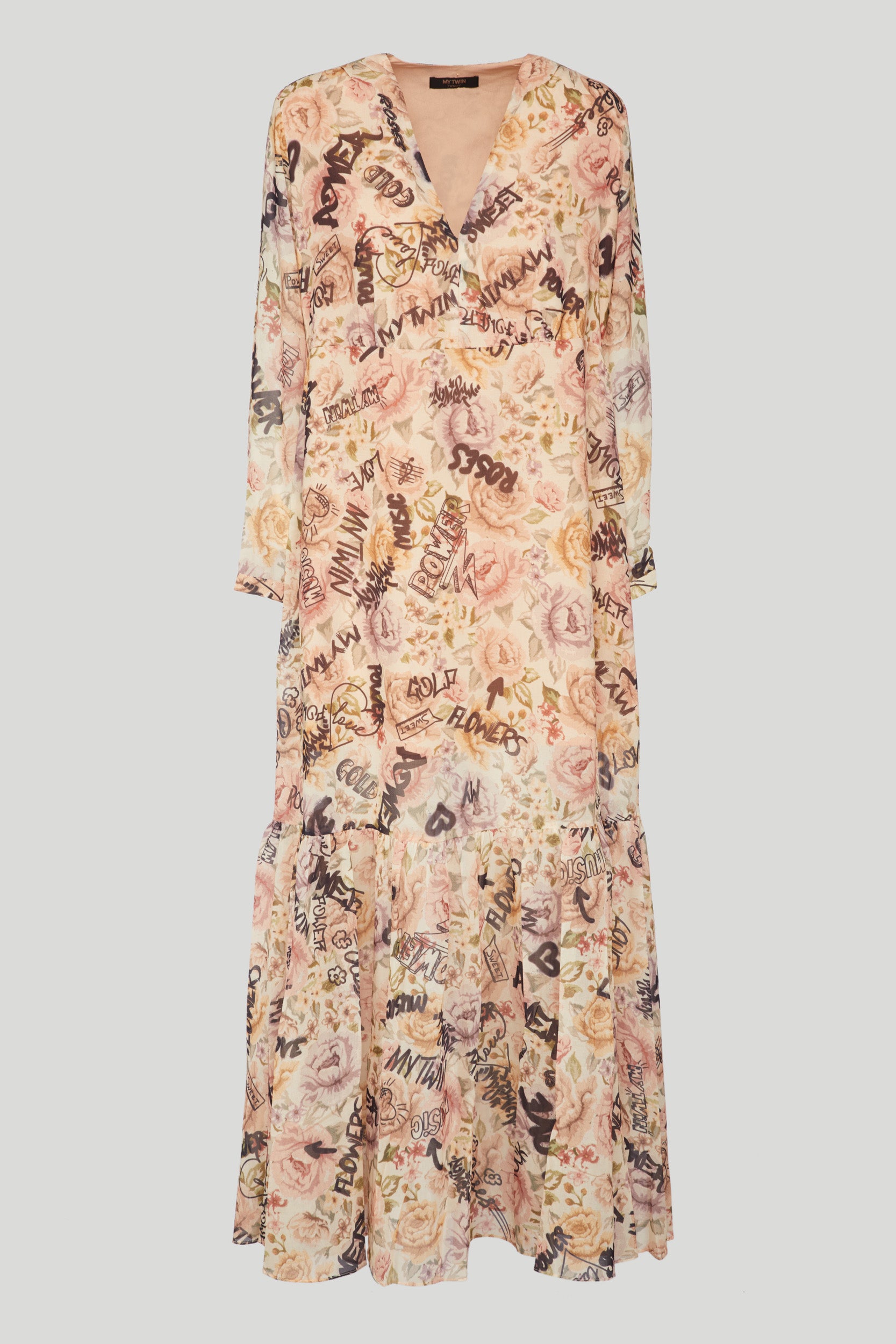 TWINSET Beige Patterned Dress