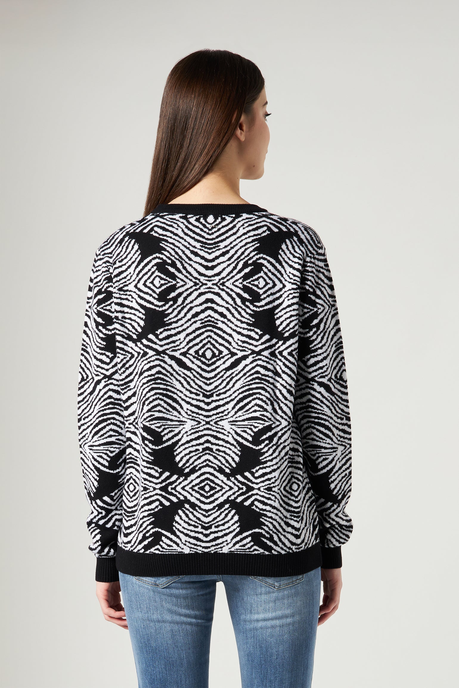 PINKO Maglia Tifone Zebrata