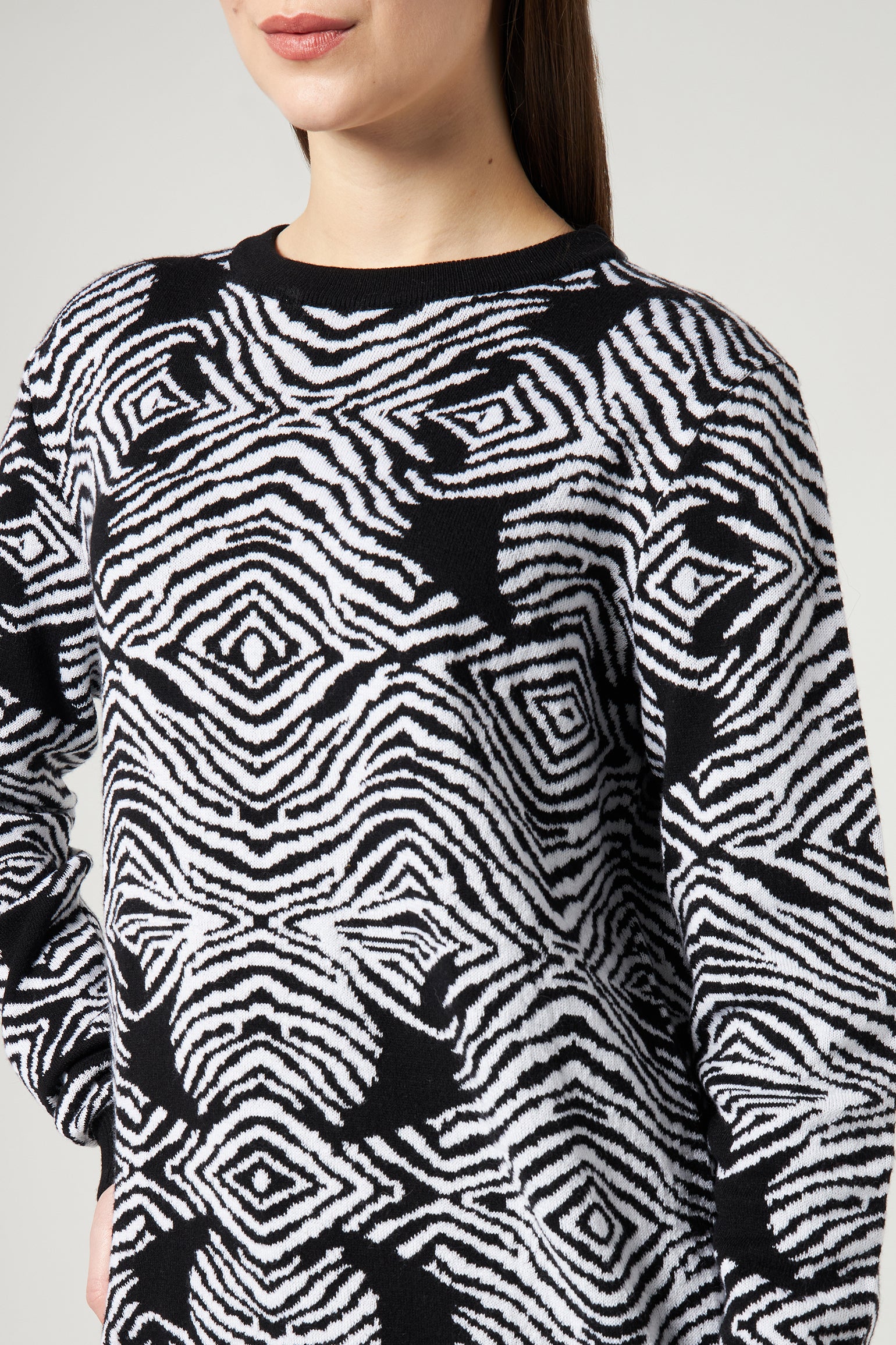 PINKO Maglia Tifone Zebrata