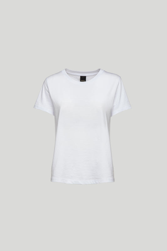 PINKO T-shirt Bianca con Mini Logo