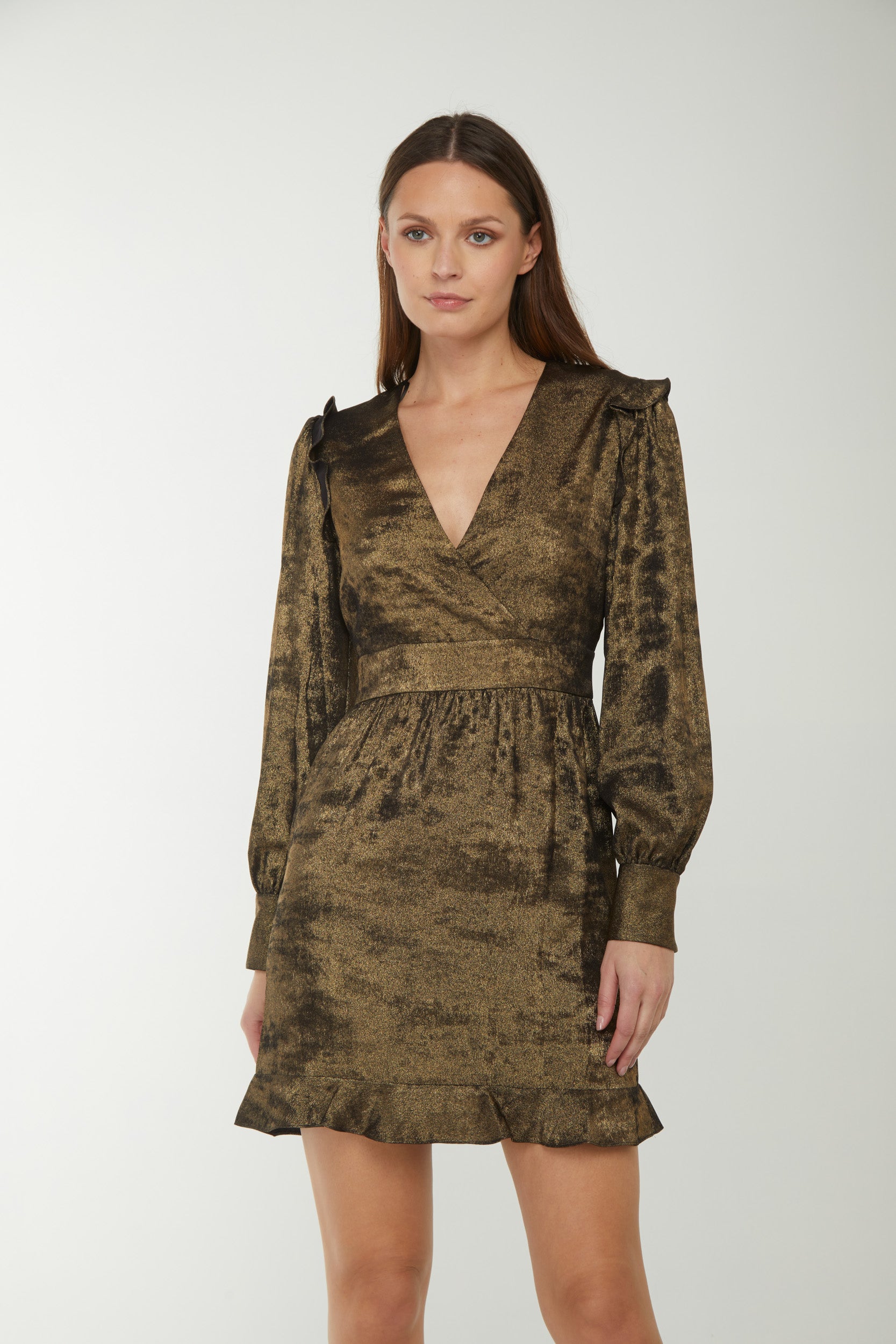 PINKO Abito Laminato Oro