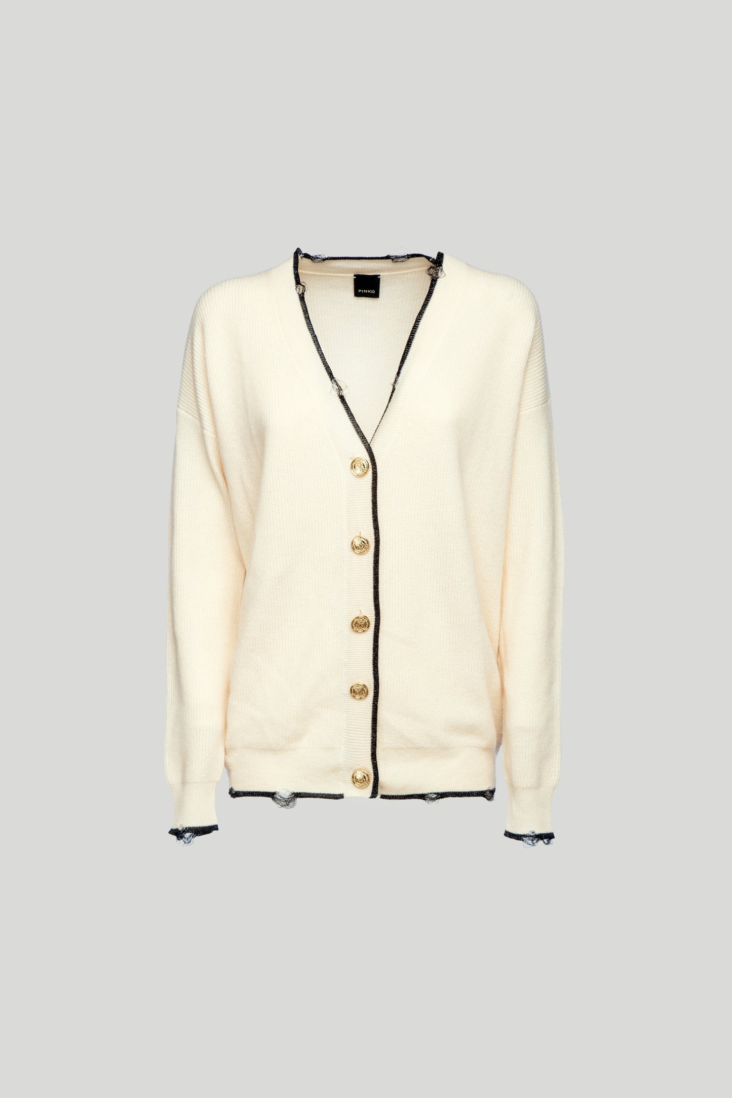 PINKO Cardigan Beige Scollo a V