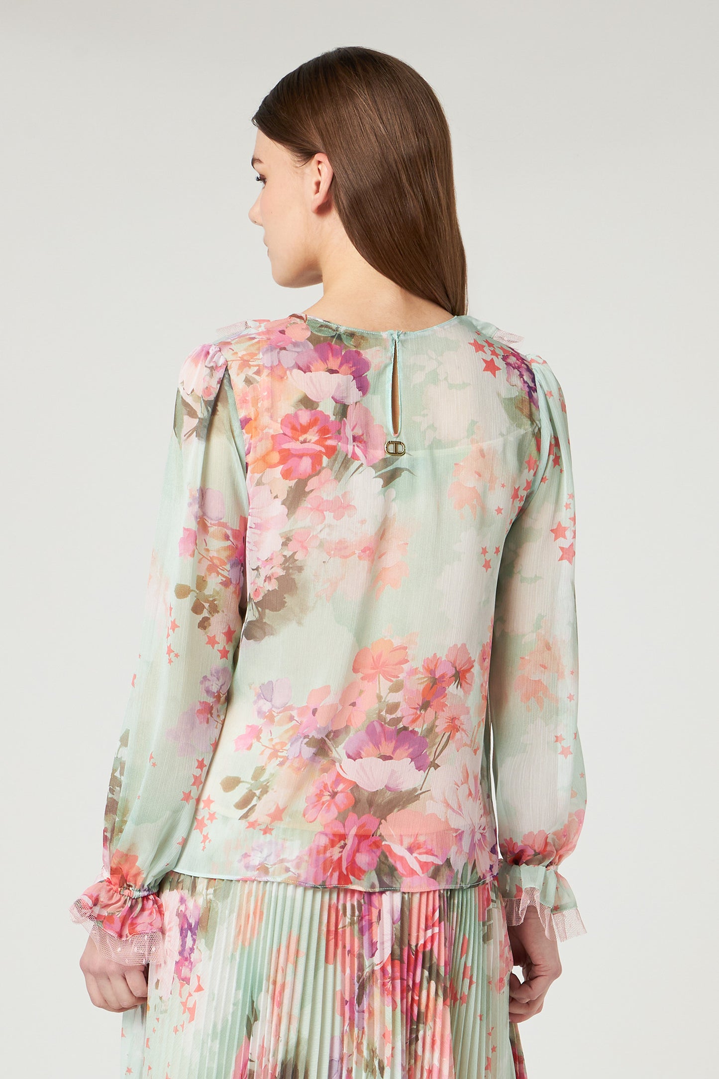 TWINSET Blouse in Printed Creponne