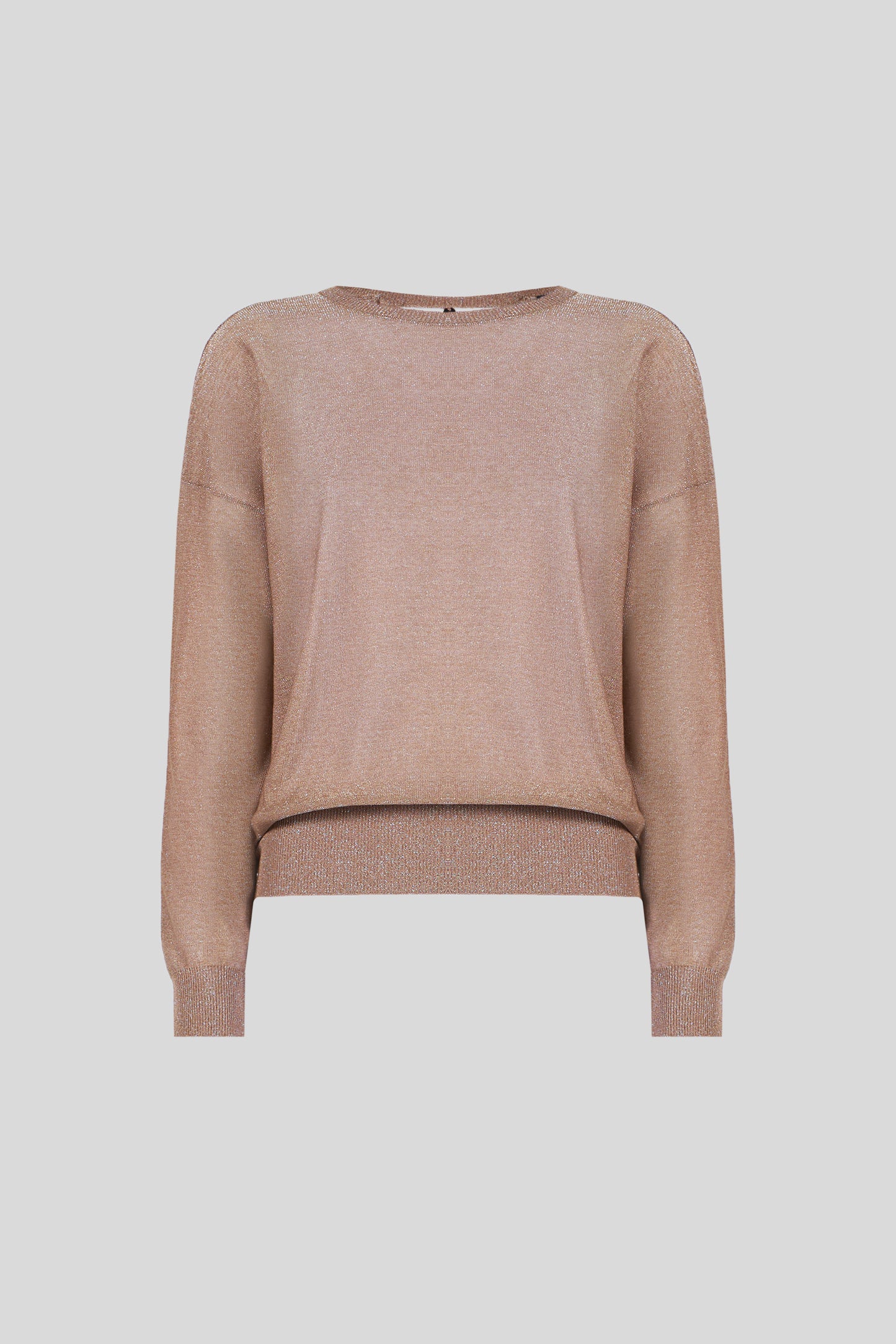 LIU JO Maglia Lurex Marrone