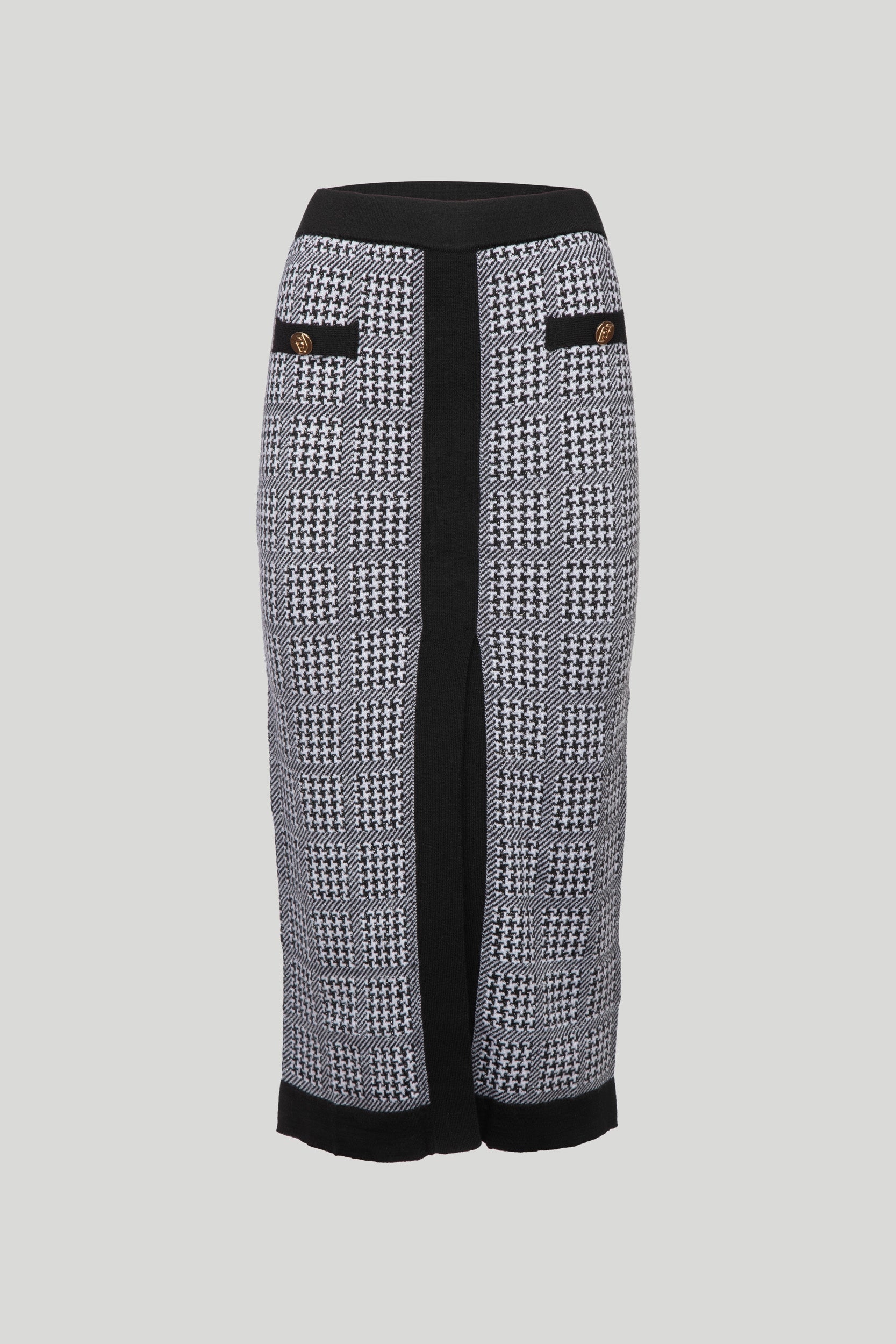 LIU JO Houndstooth Fantasia Long Skirt