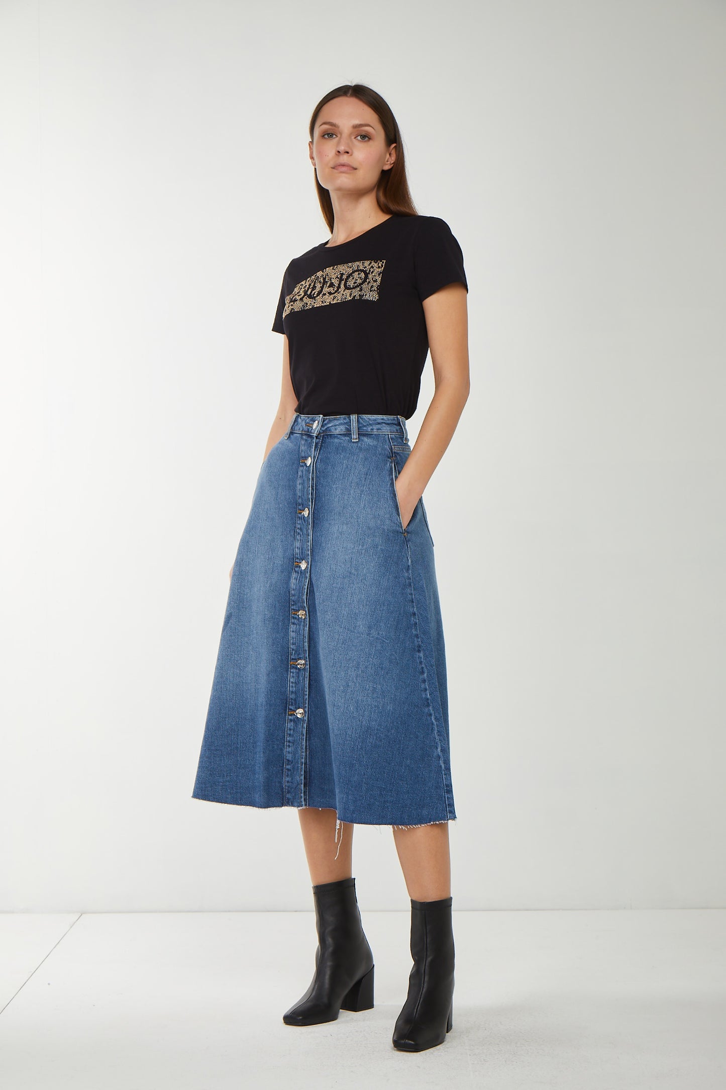 LIU JO Gonna Lunga in Denim Resort
