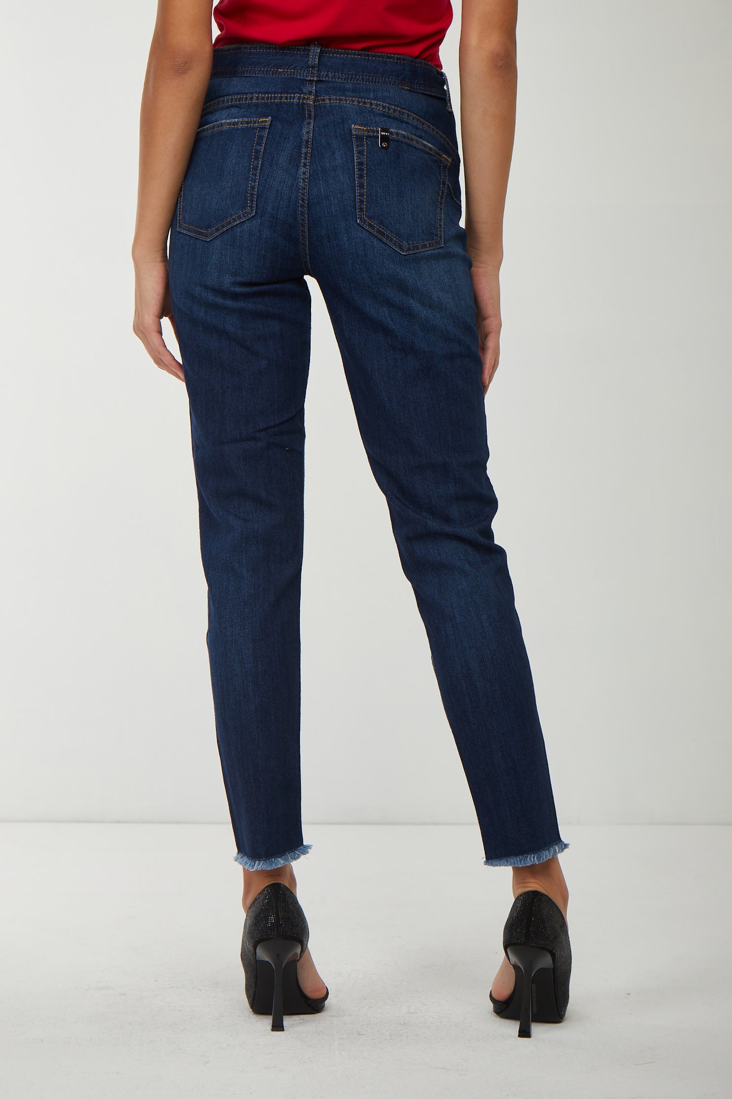 LIU JO Jeans a Vita Alta con Cintura