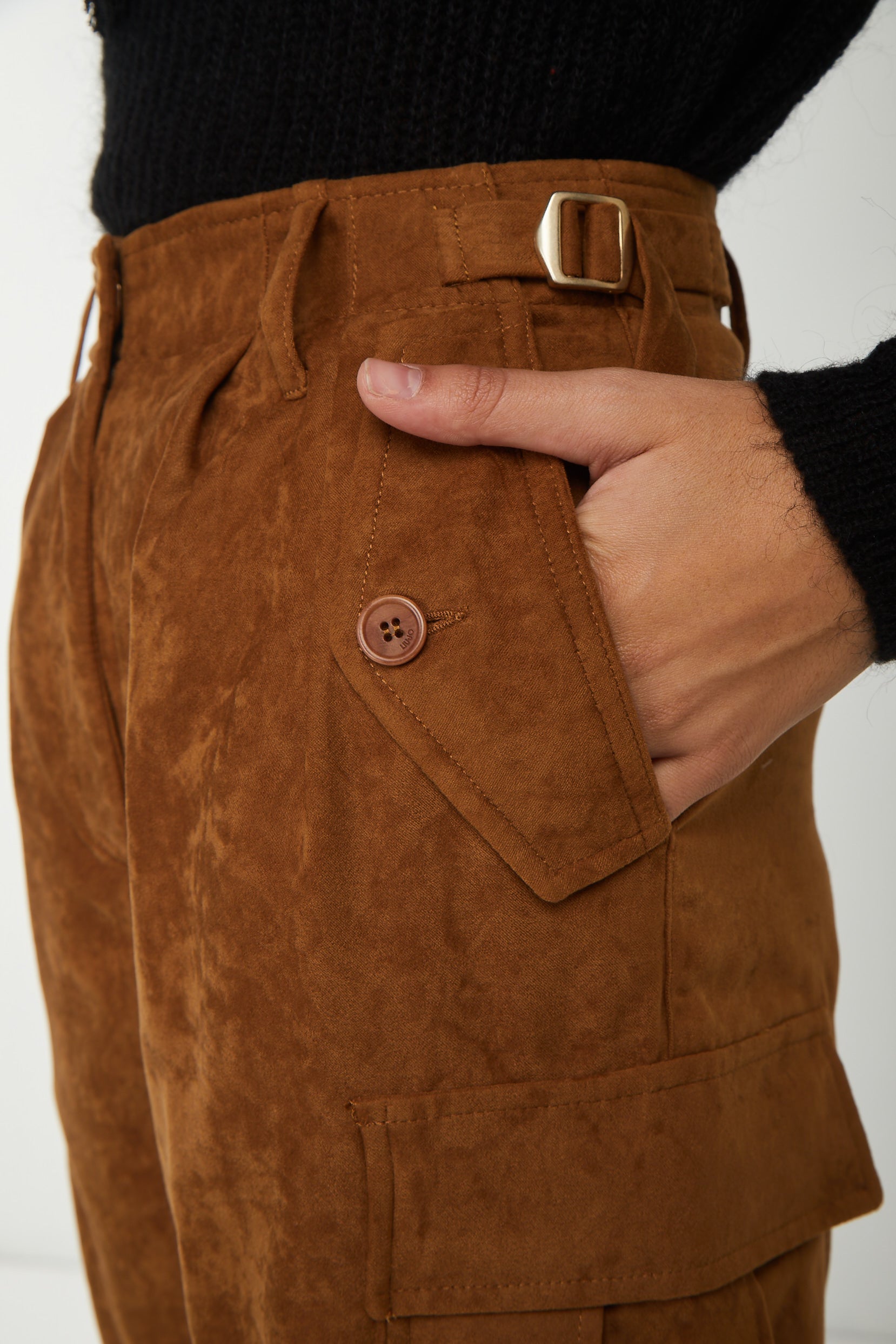 LIU JO Pantalone Cargo Marrone